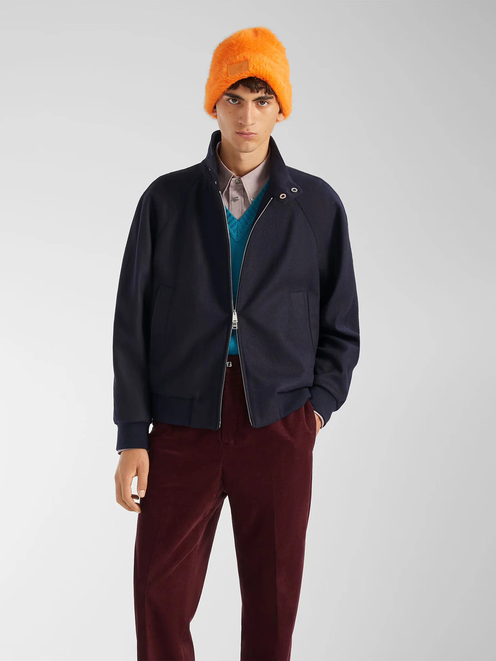Fendi Comfort-Fit Long-Sleeved Shirt with Button-Down Collar - Image 2