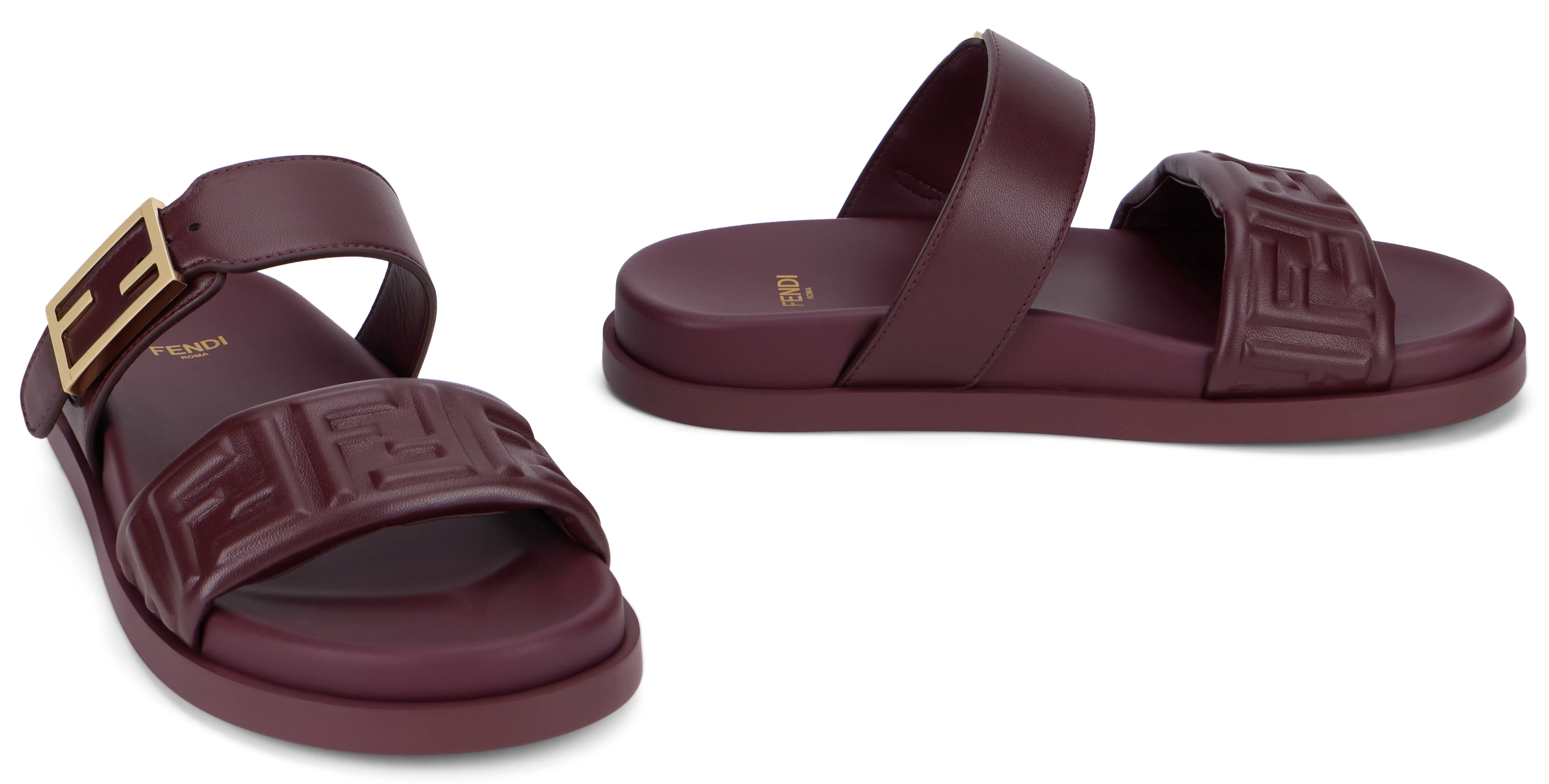 Fendi Comfortable Slip-On Sandals with Double Strap Design - Image 3
