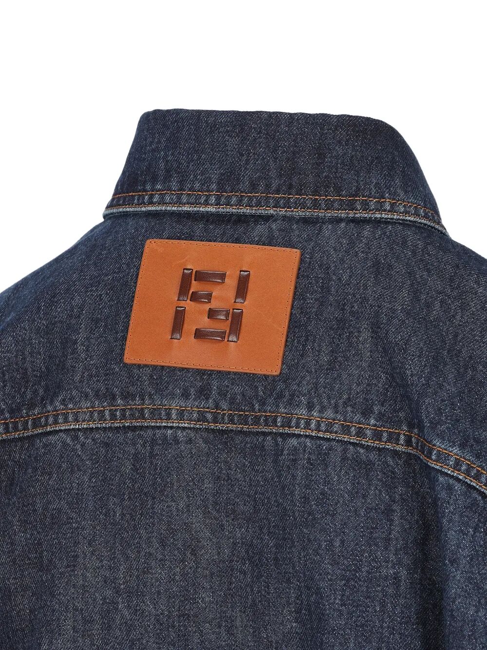 Fendi Denim Belted Jacket - Image 3