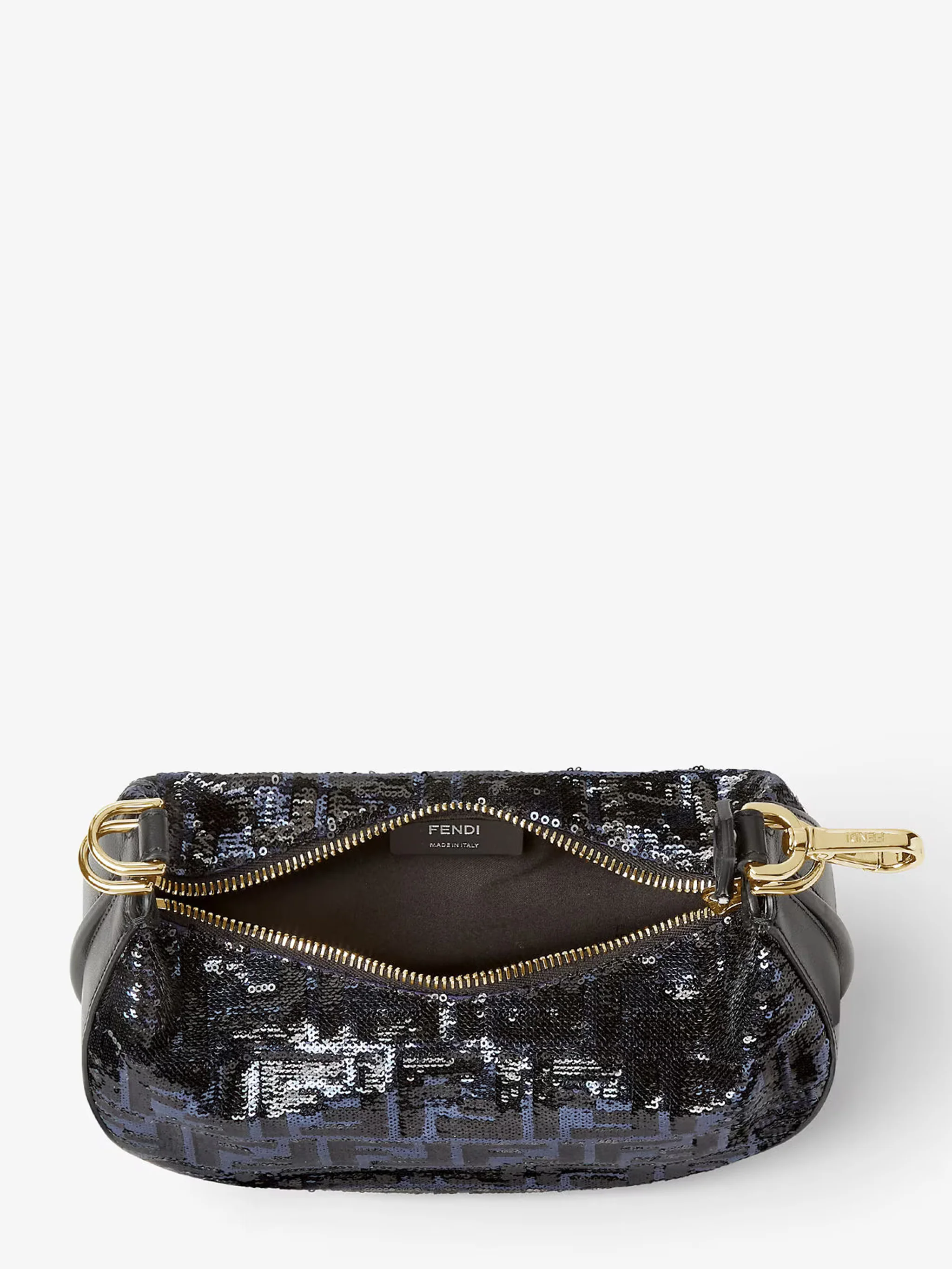 Fendi Embroidered Hobo Handbag - W 20 x H 13 x D 7.5 cm - Image 4
