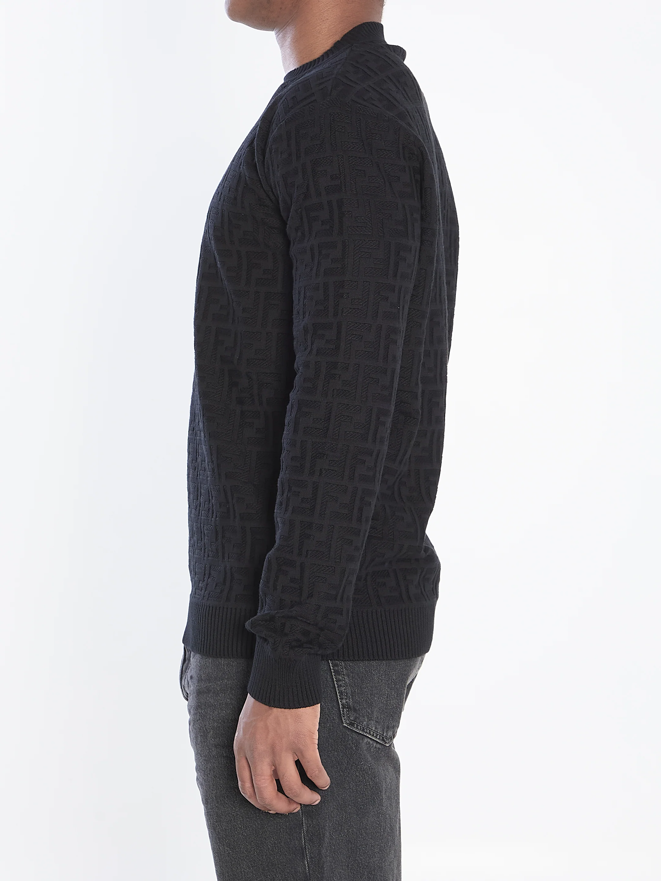 FENDI FF Cotton Jumper - Image 3