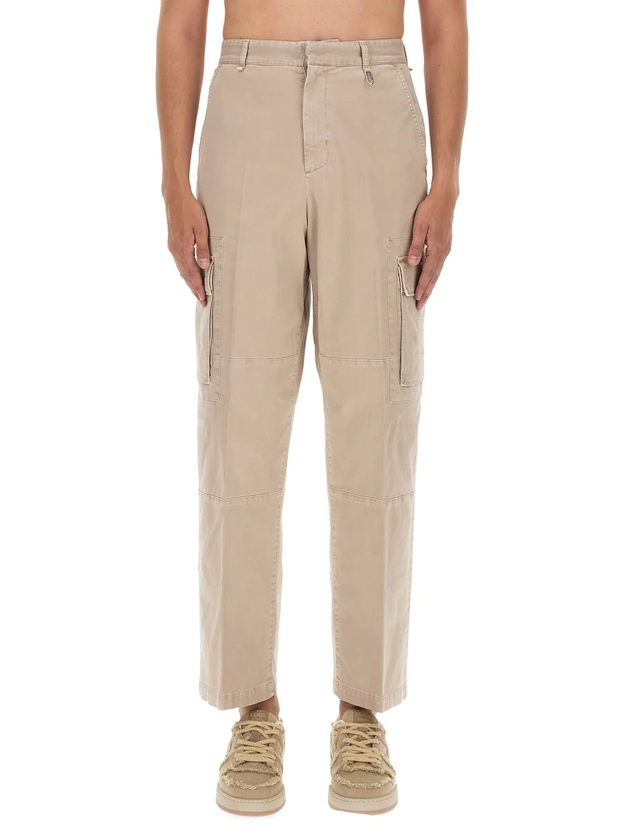 FENDI Gabardine Regular Fit Pants