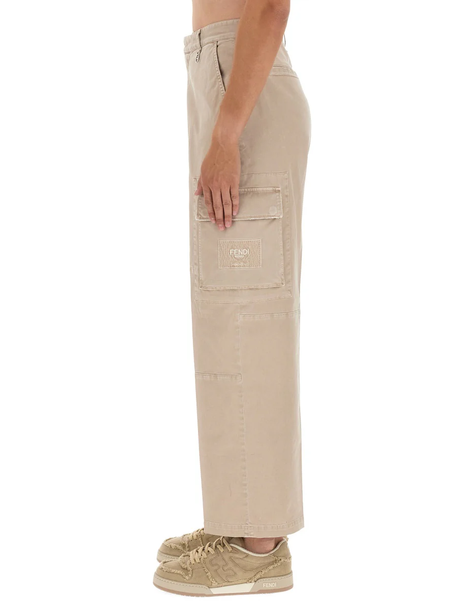 FENDI Gabardine Regular Fit Pants - Image 4