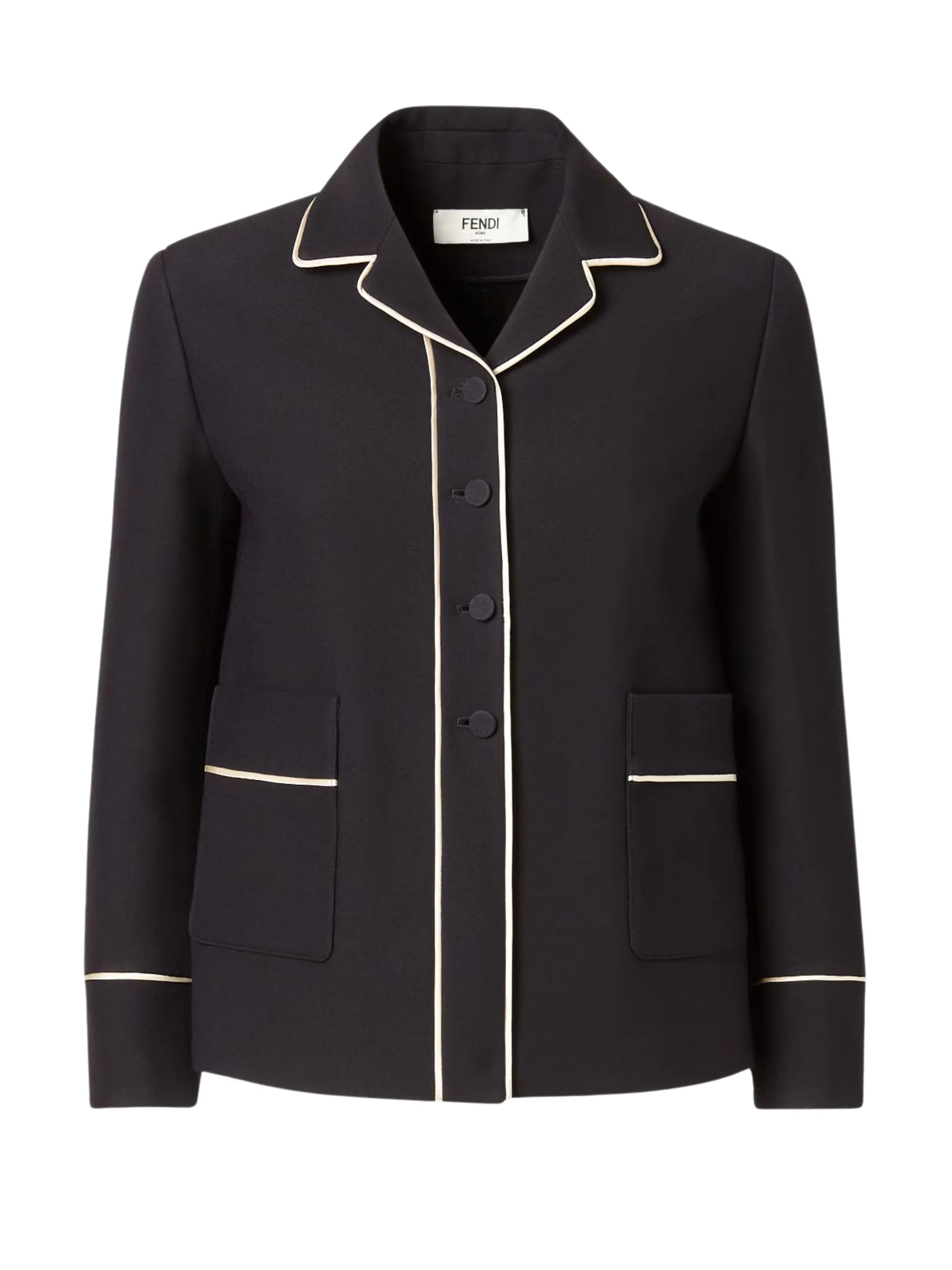 Fendi Jacket Wool and Silk