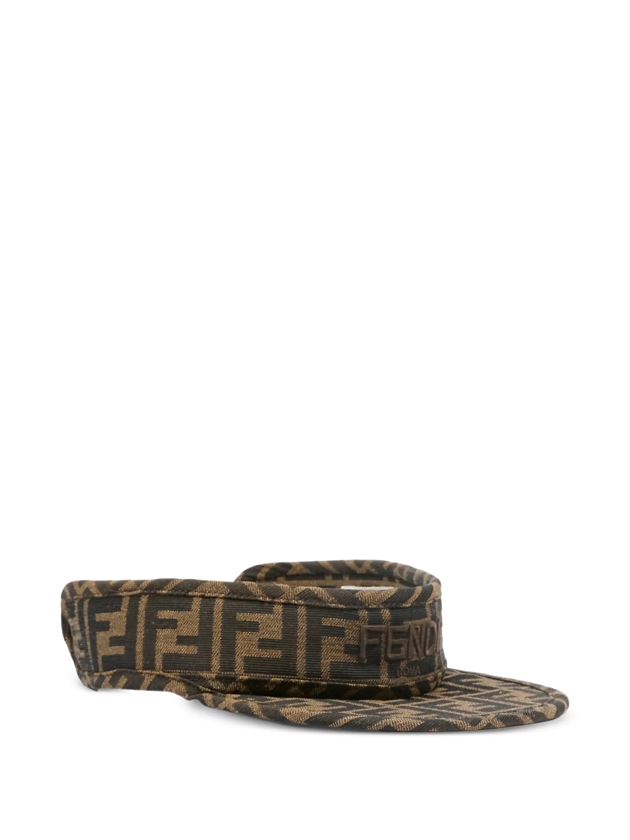 Fendi Kids Kids' FF Mini Visor with Back Closure