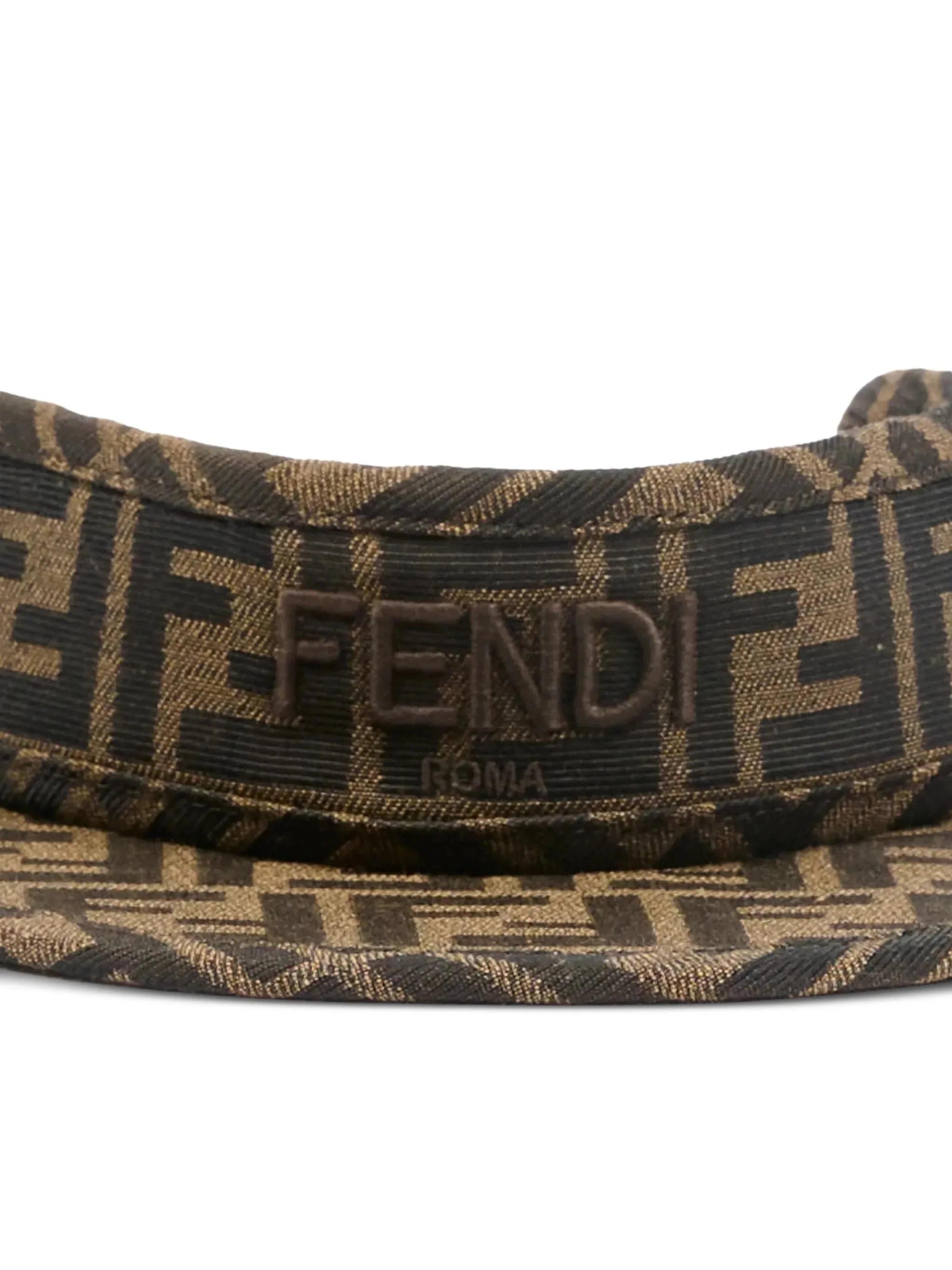 Fendi Kids Kids' FF Mini Visor with Back Closure - Image 5