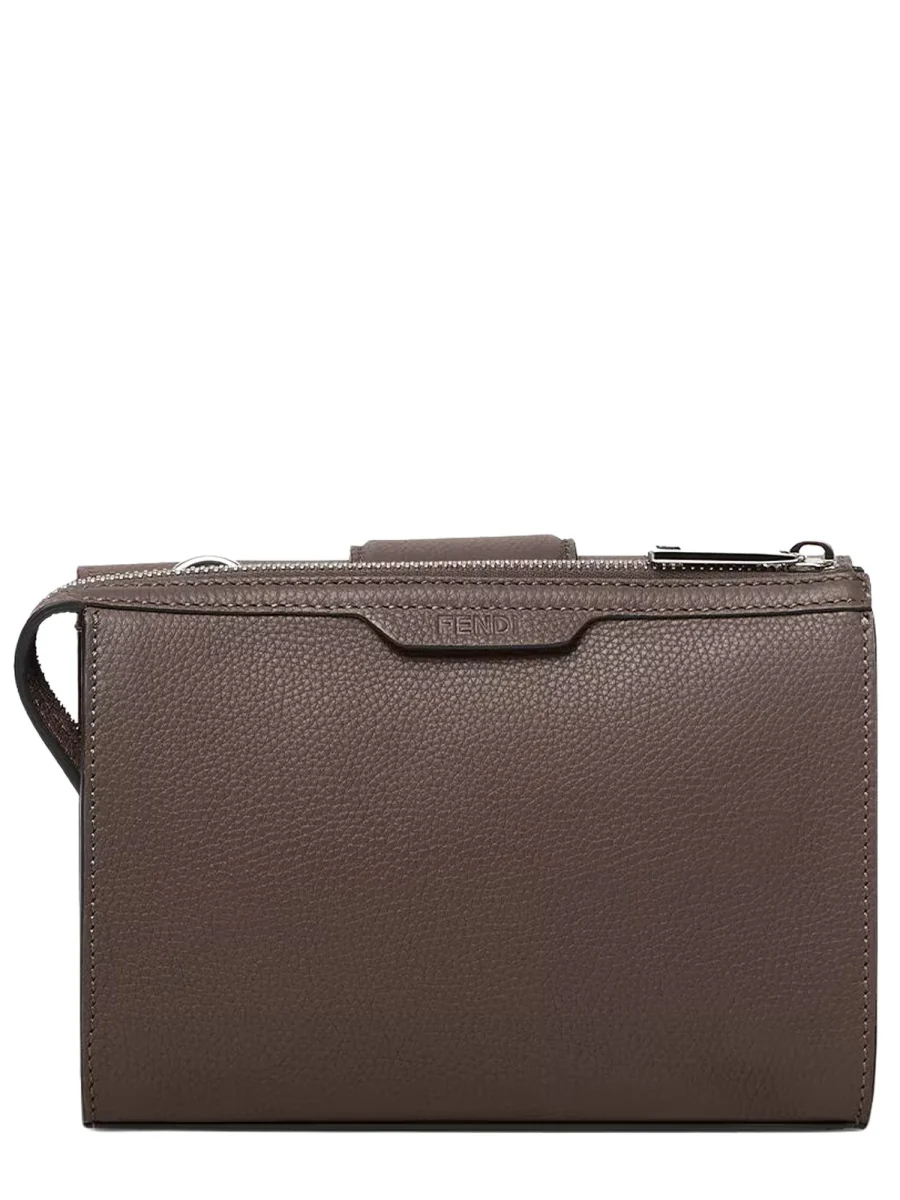 Fendi Leather Crossbody Bag for Men - FW25 Collection - Image 2