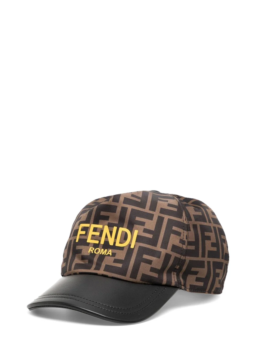 FENDI Logo-print Zucca Cap