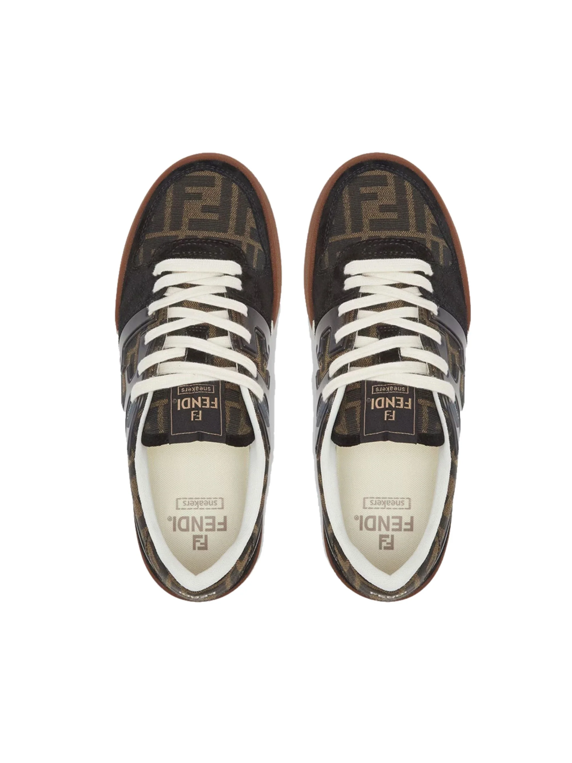 Fendi Match Lace-up Trainers - Image 4