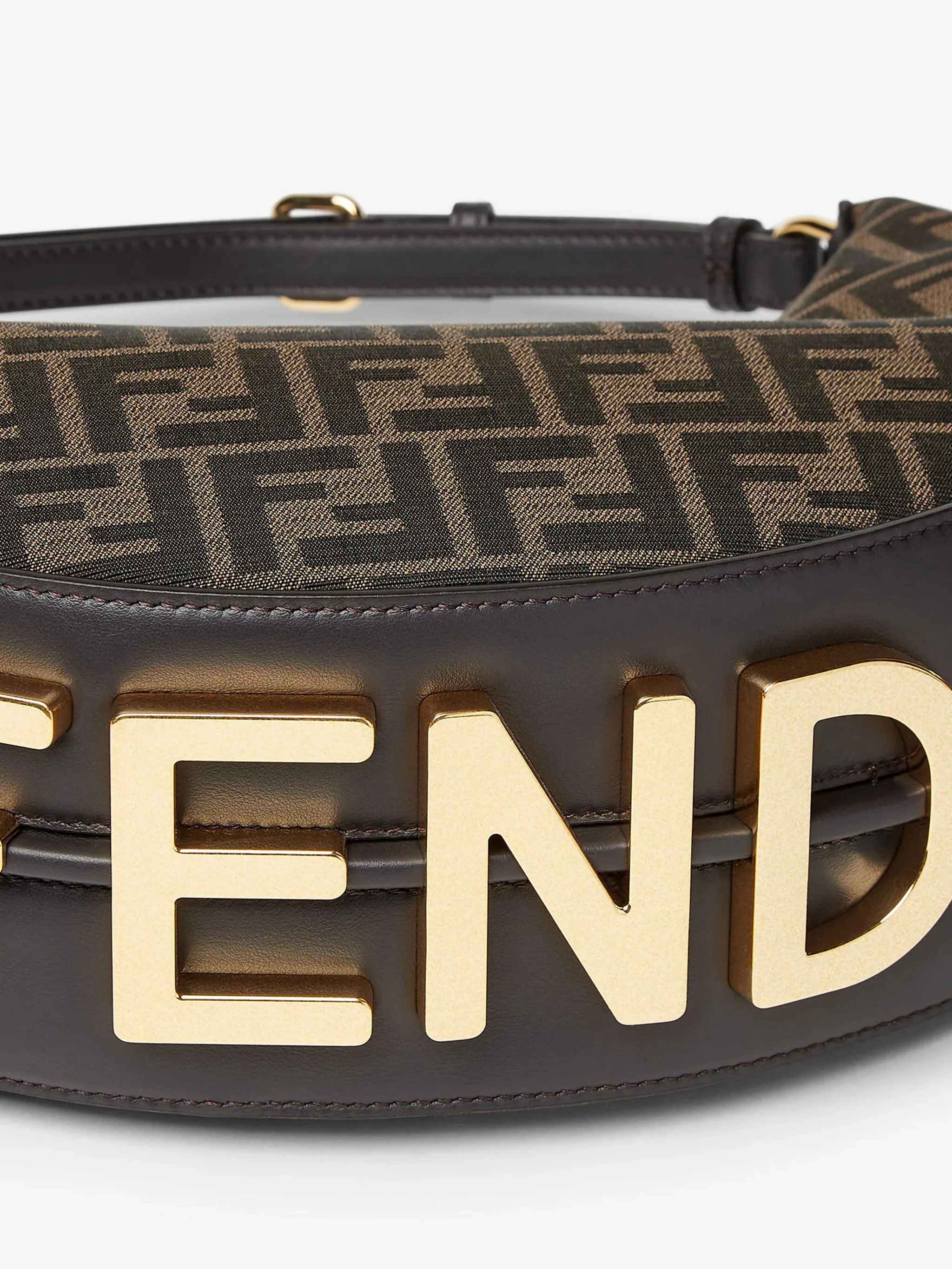 Fendi Mini Chic FF Motif Bag - 24.5 cm Height - Image 6