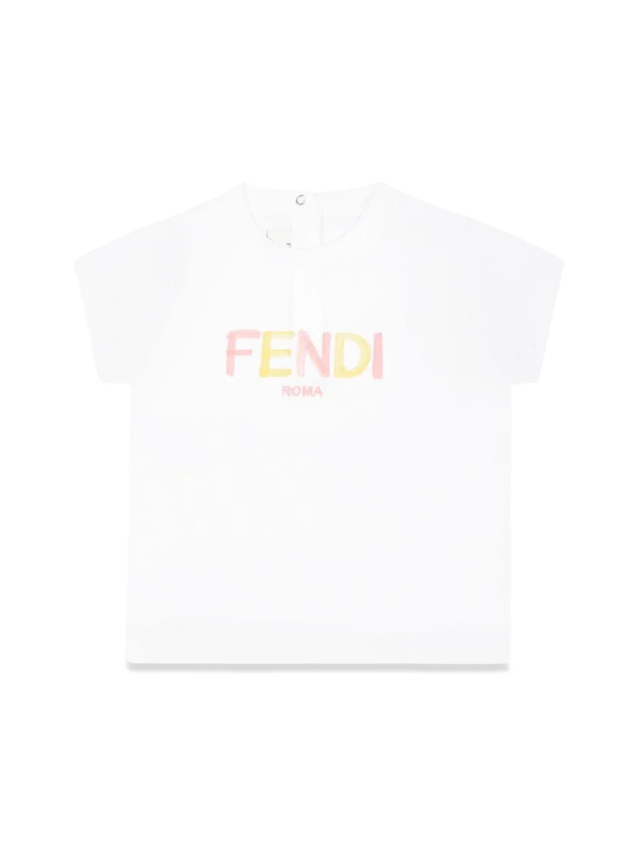 Fendi Mini Dyed Cotton T-Shirt for Girls