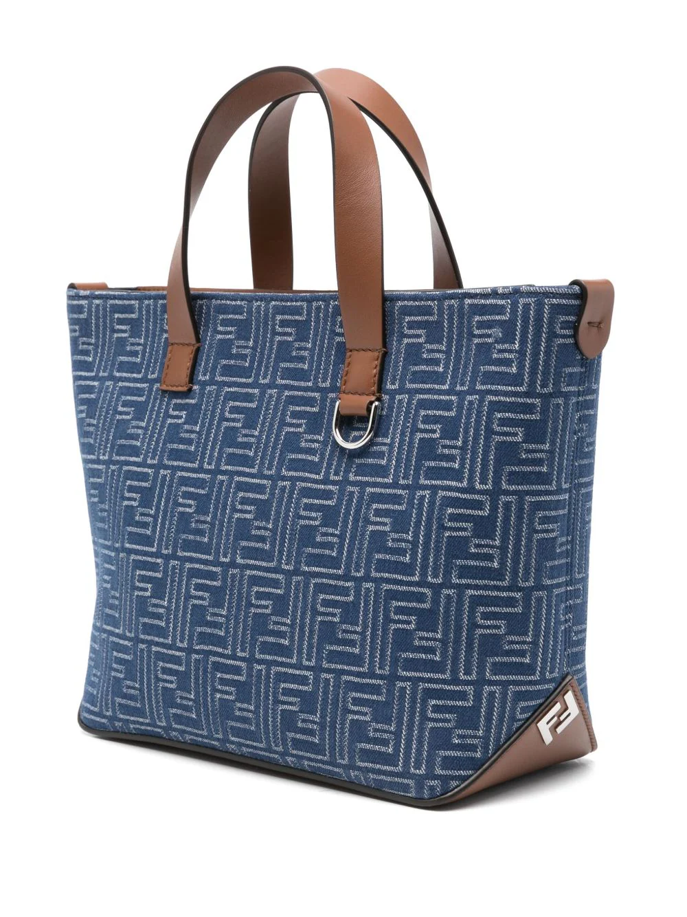 Fendi Mini Jacquard Tote Bag - 20.5 cm x 29.5 cm - Image 3