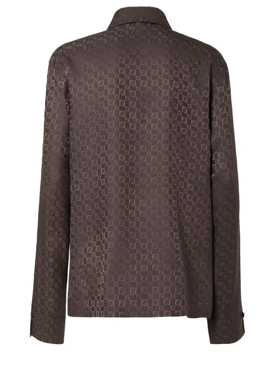 Fendi Silk Long Sleeve Shirt for Women - Image 3