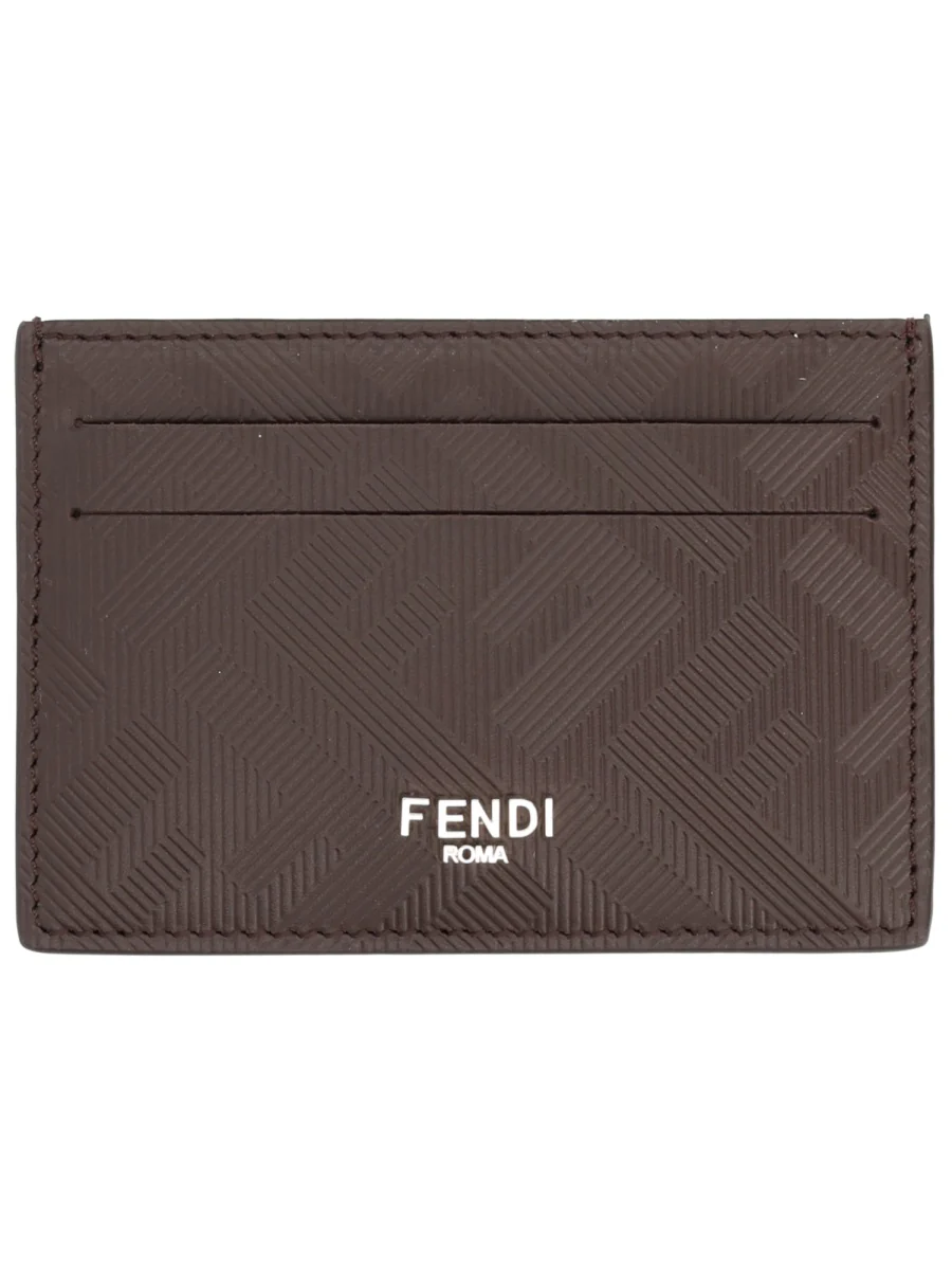 Fendi Sleek Leather Mini Wallet for Men - Fall/Winter 2025