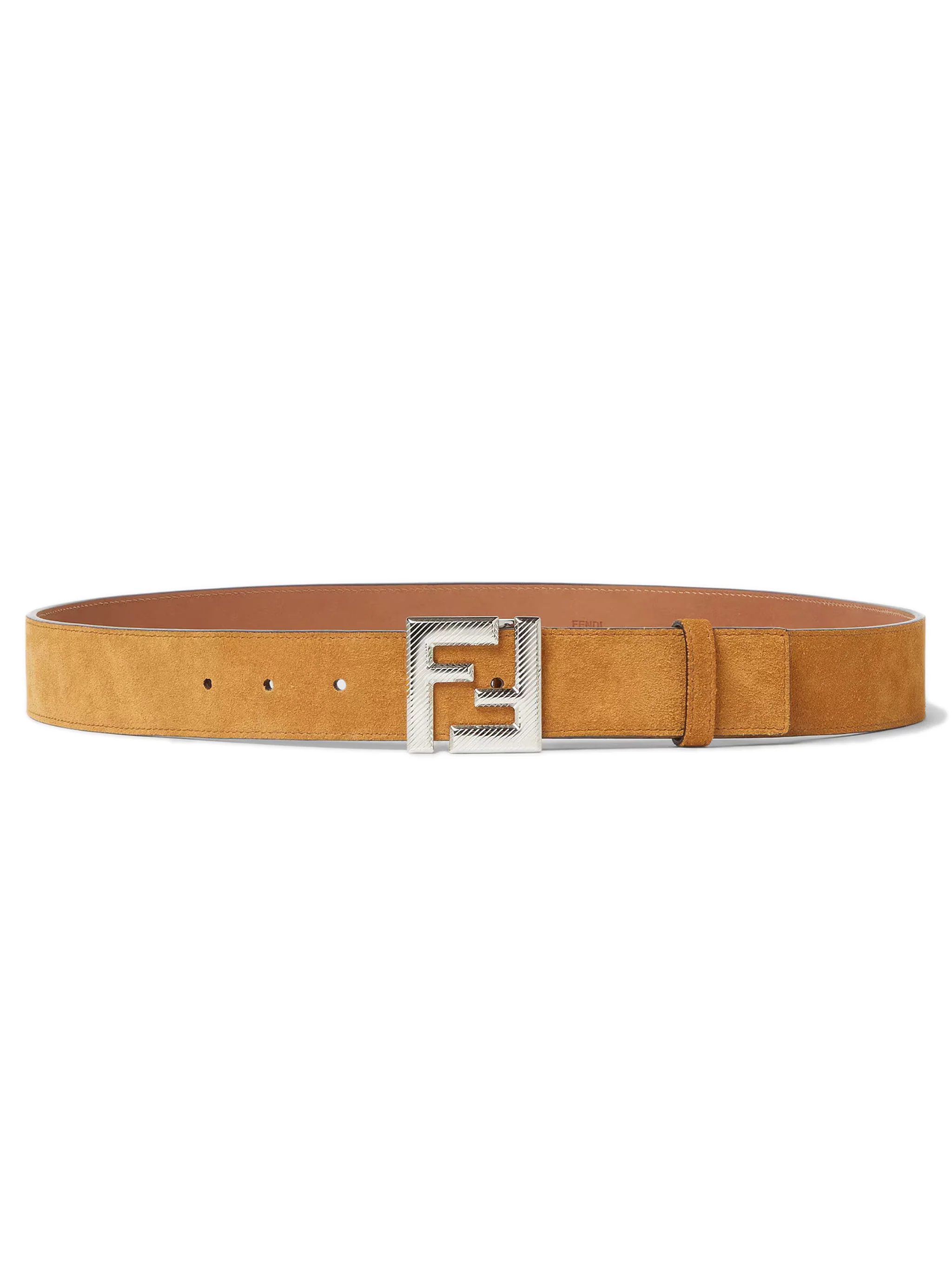 Fendi Slim Belt with Squared Buckle - 3.5 cm Width