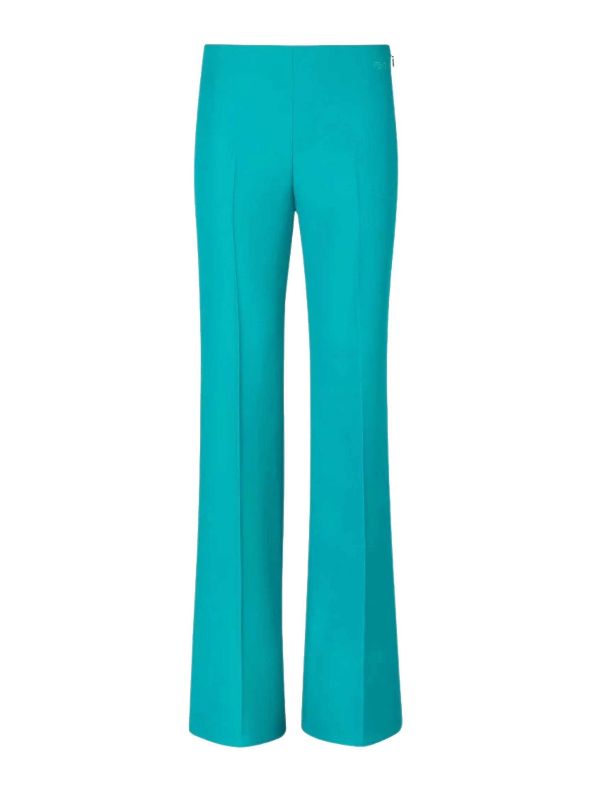 Fendi Slim-Fit Wool and Silk Trousers with Embroidered Details