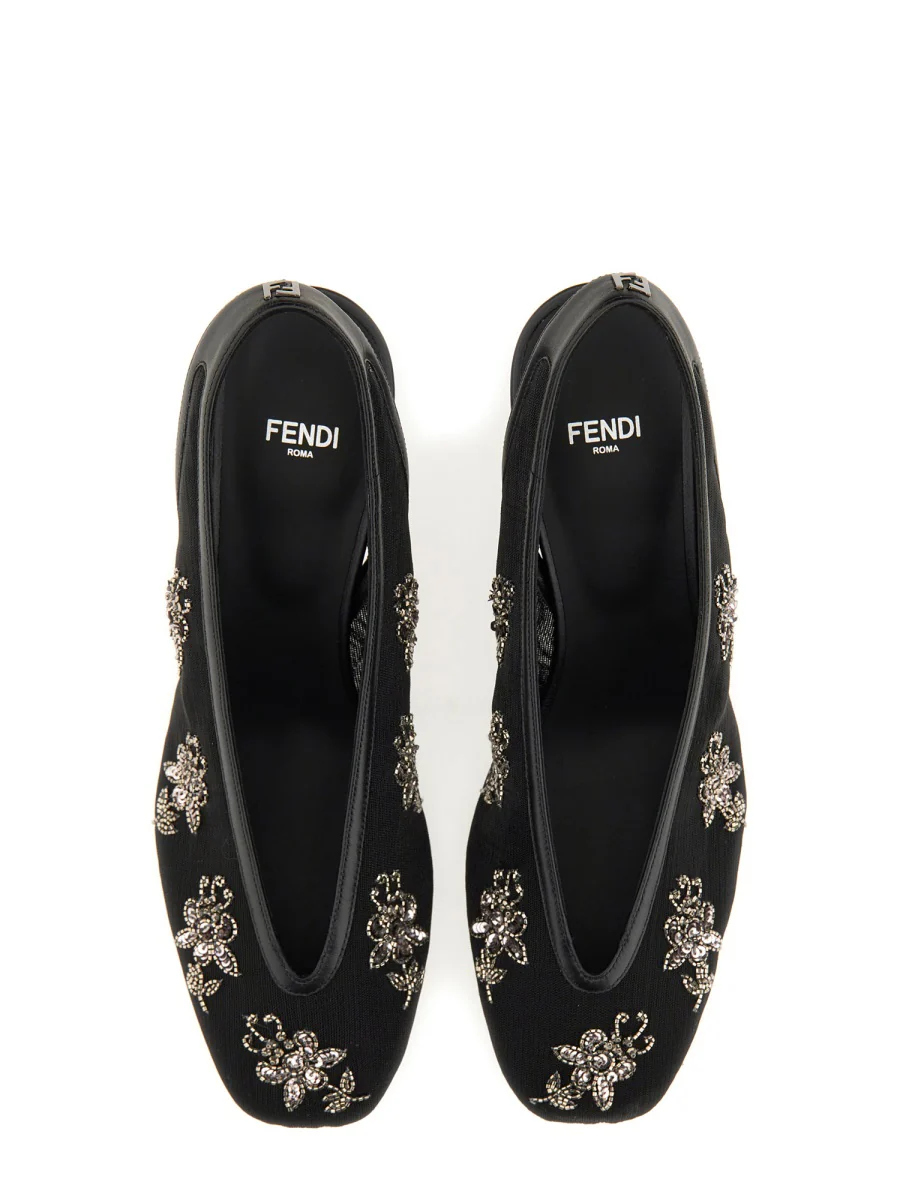 FENDI Slingback with Embroidery - Image 5