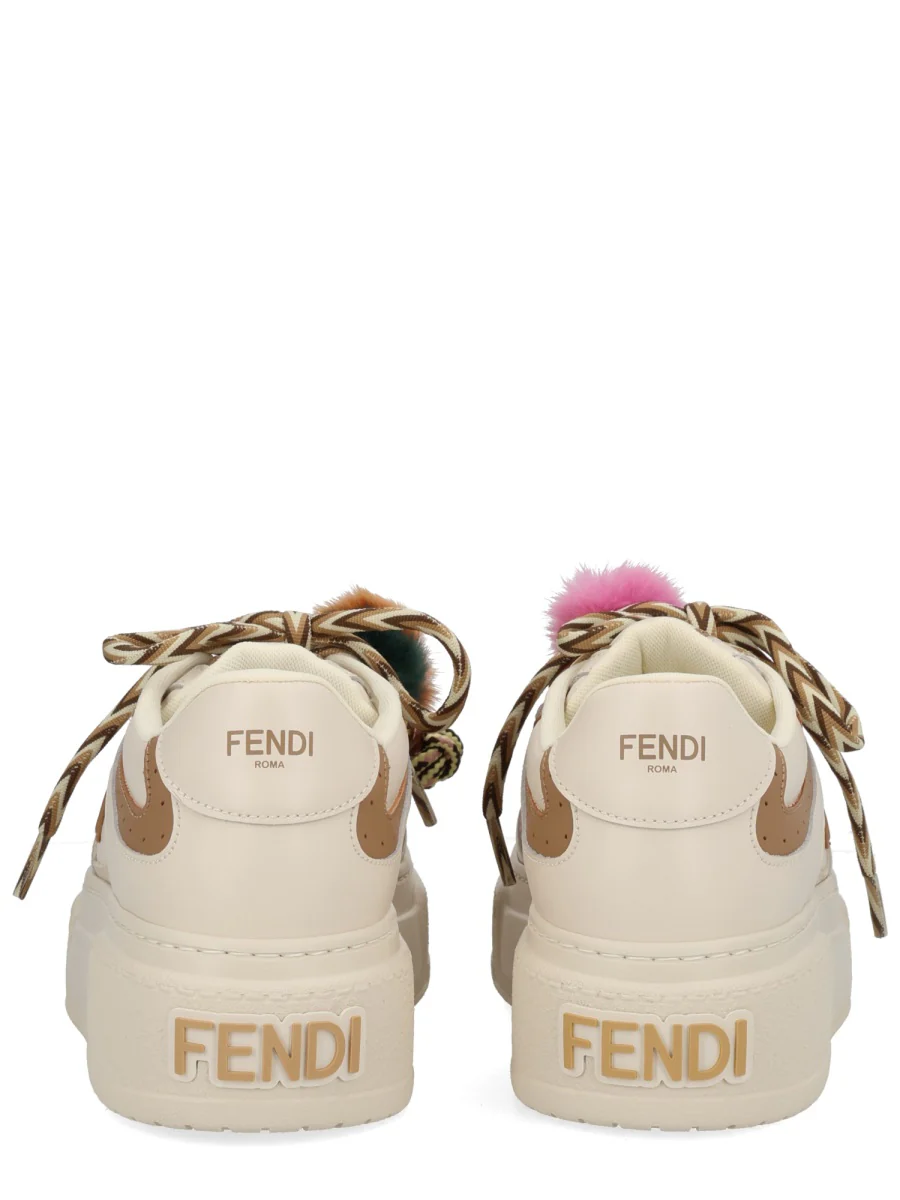 Fendi Stylish Women's Leather Sneakers - Image 4