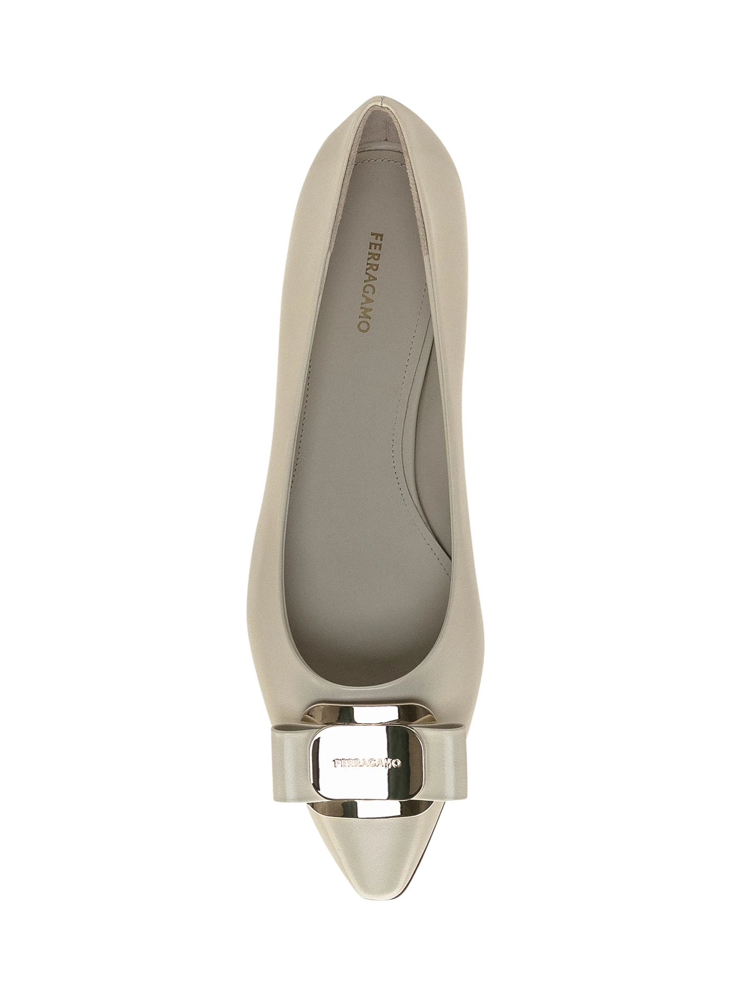 Ferragamo Elegant Mini Ballerina Flats - Image 4