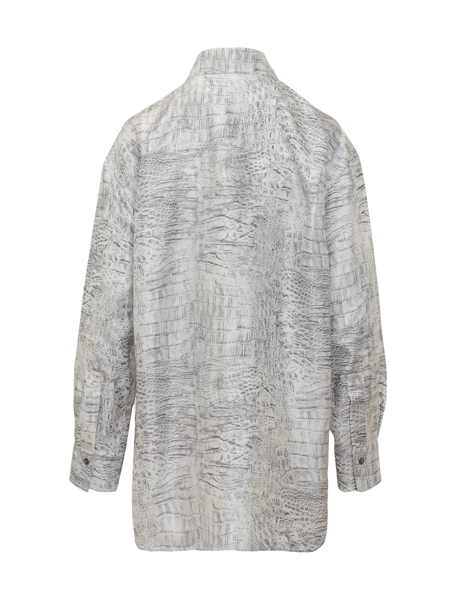 Ferragamo Exquisite Animal Print Silk Shirt - Image 2
