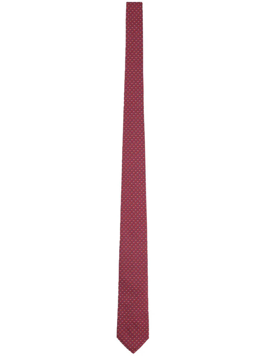 FERRAGAMO Gancini Jacquard Silk Tie - Men
