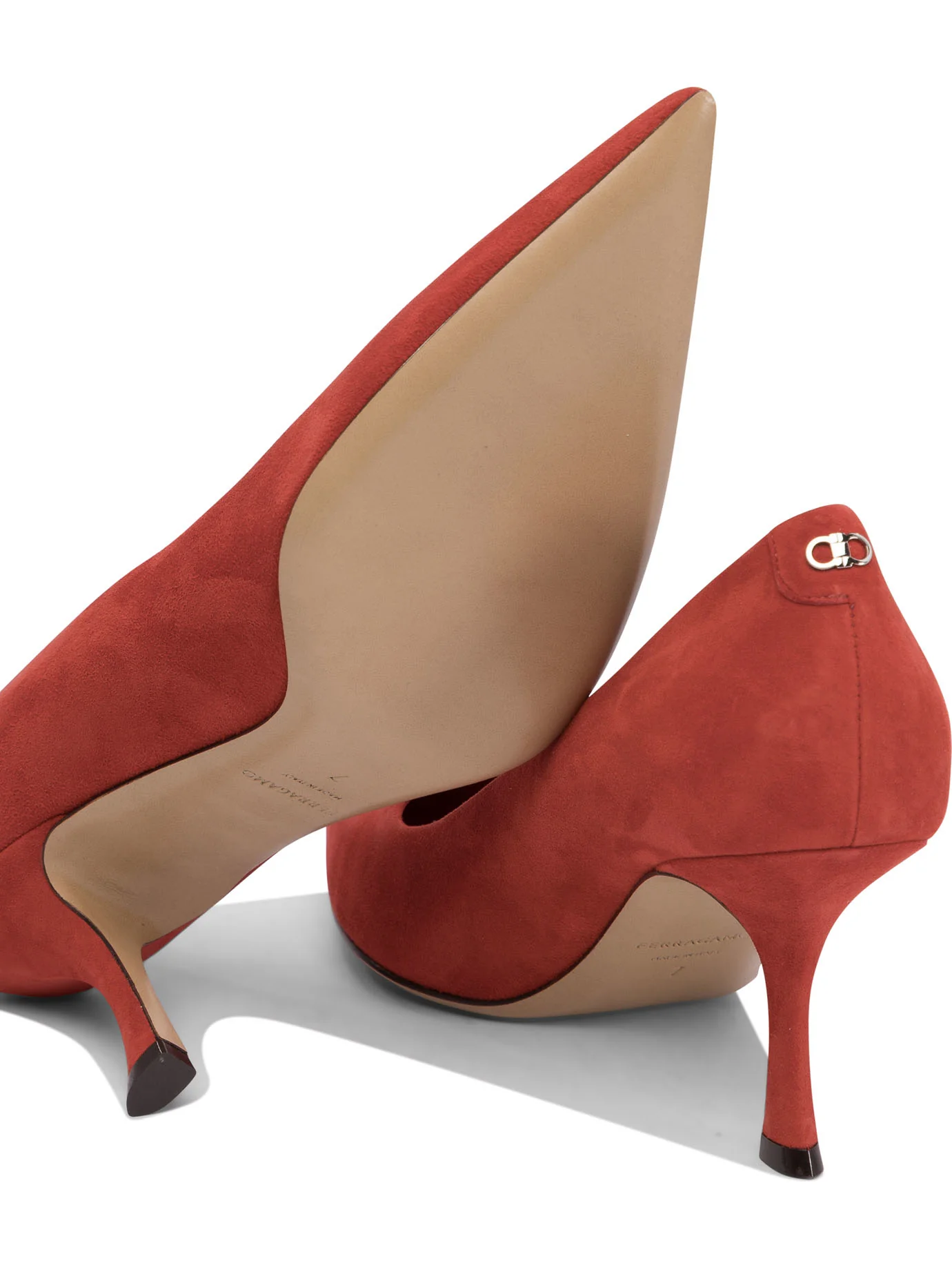 FERRAGAMO Ghilly Appliquéd Satin Sandals - Image 5