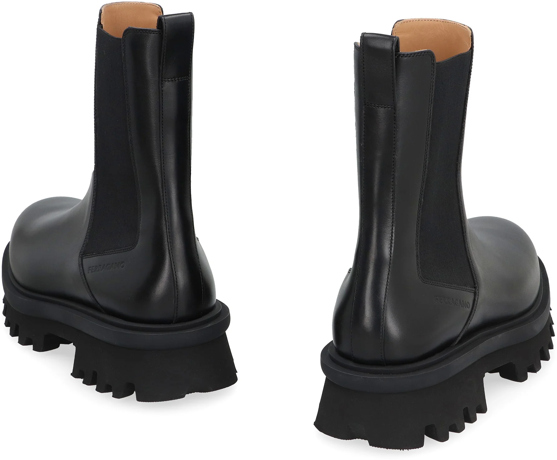 FERRAGAMO Leather Chelsea Boots - Image 4