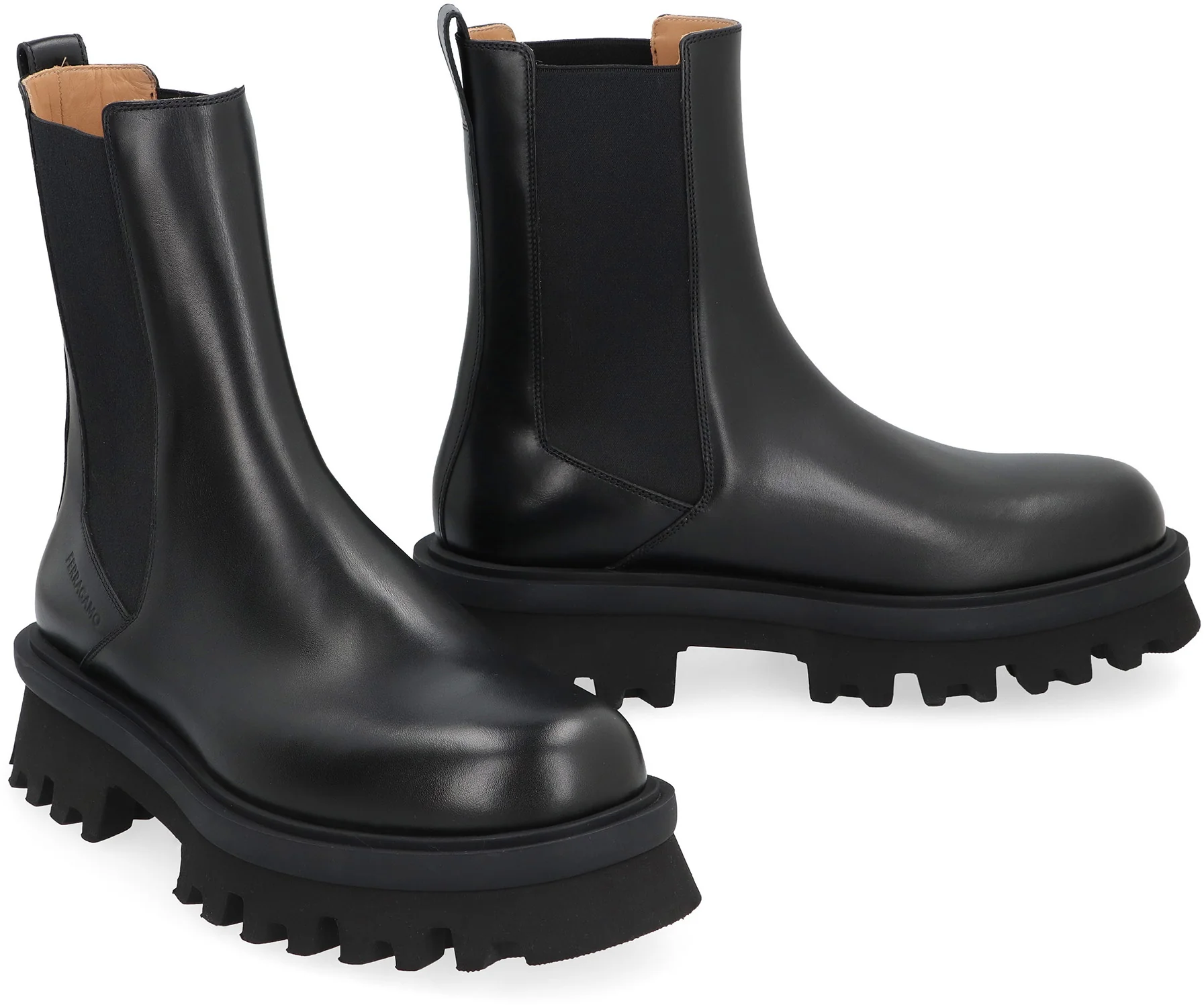 FERRAGAMO Leather Chelsea Boots - Image 7