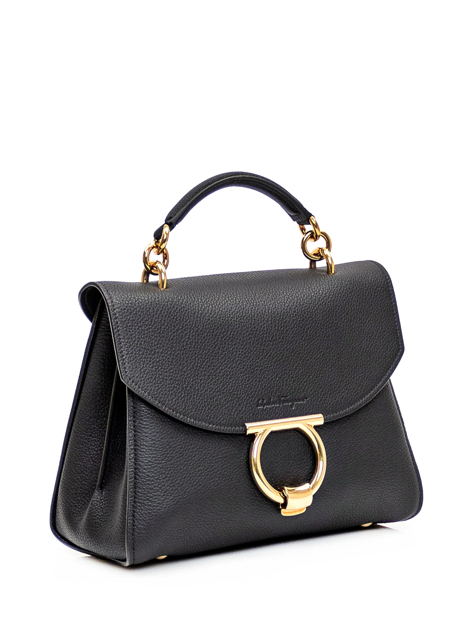 Ferragamo Mini Hook Handbag - Image 3