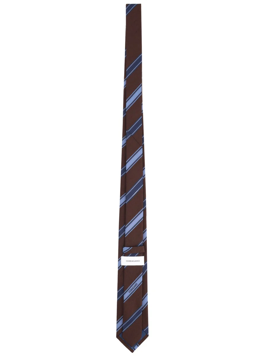 FERRAGAMO Regimental Jacquard Tie - Image 2