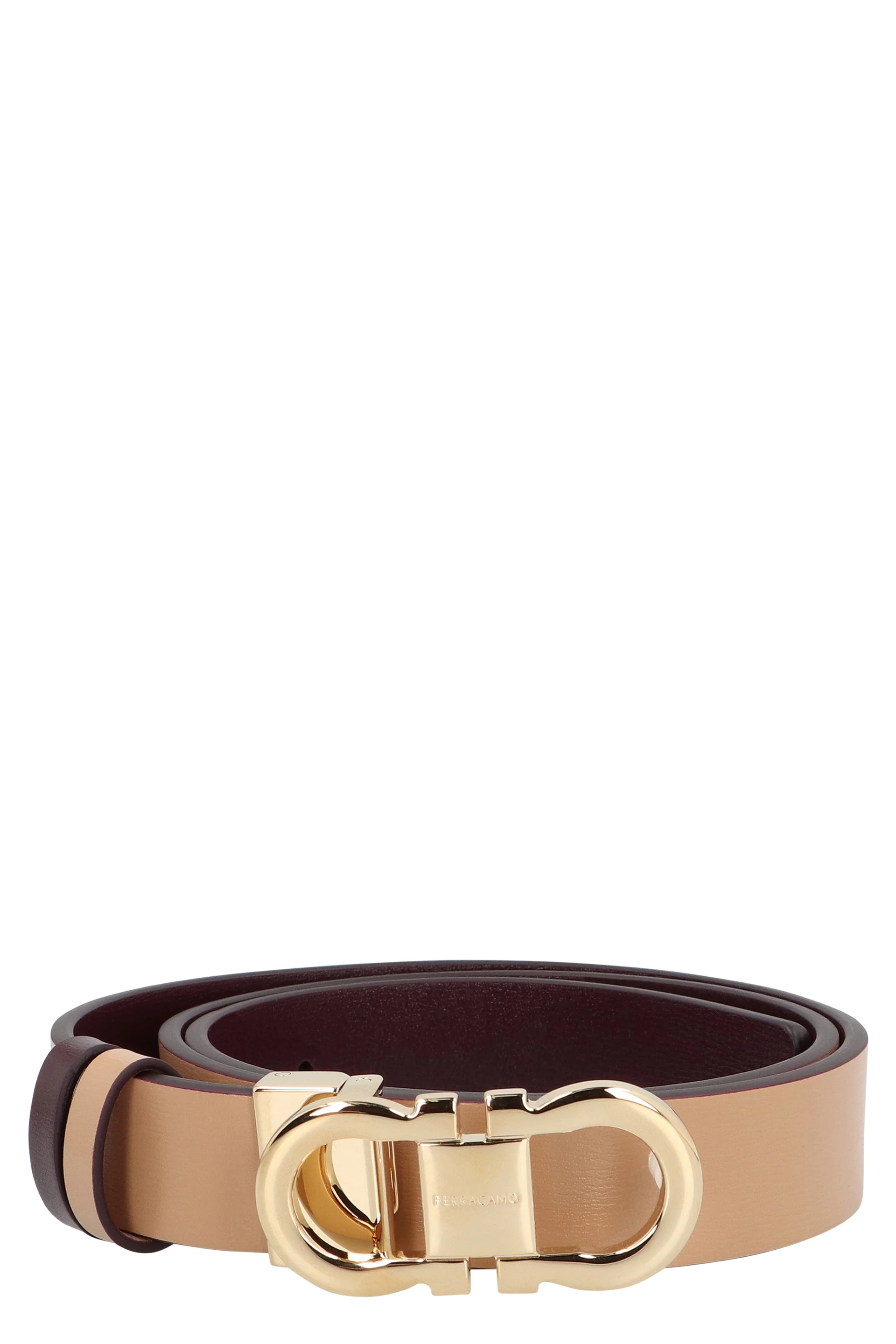 FERRAGAMO Reversible and Adjustable Gancini Belt - Women