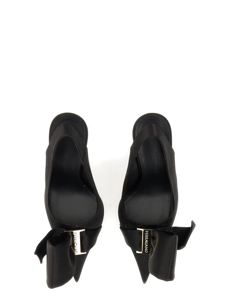 FERRAGAMO Sandal with Asymmetrical Bow - Image 2