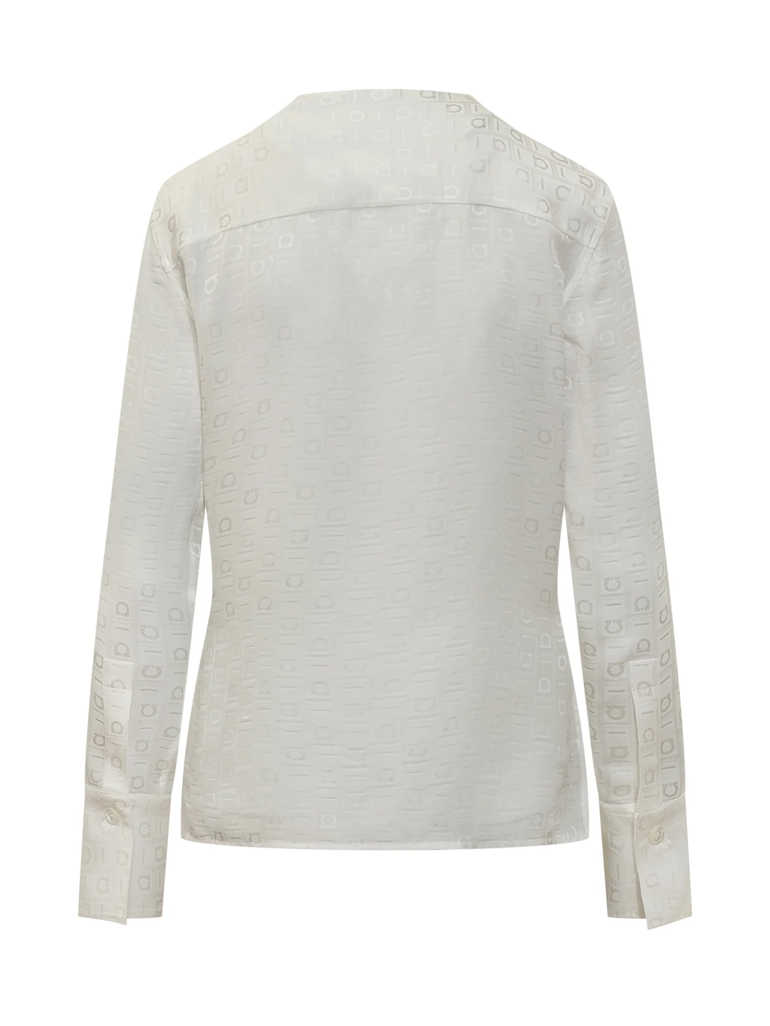 Ferragamo Silk Logo Shirt - Image 2