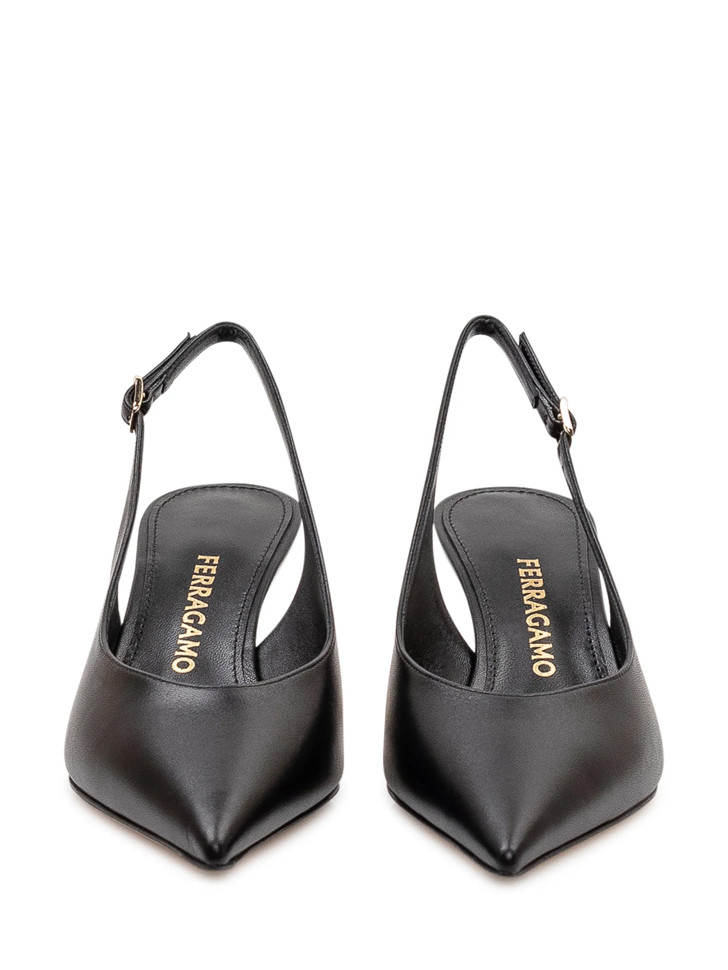 Ferragamo Sleek Slingback Heels with Sculpted Heel - Image 2