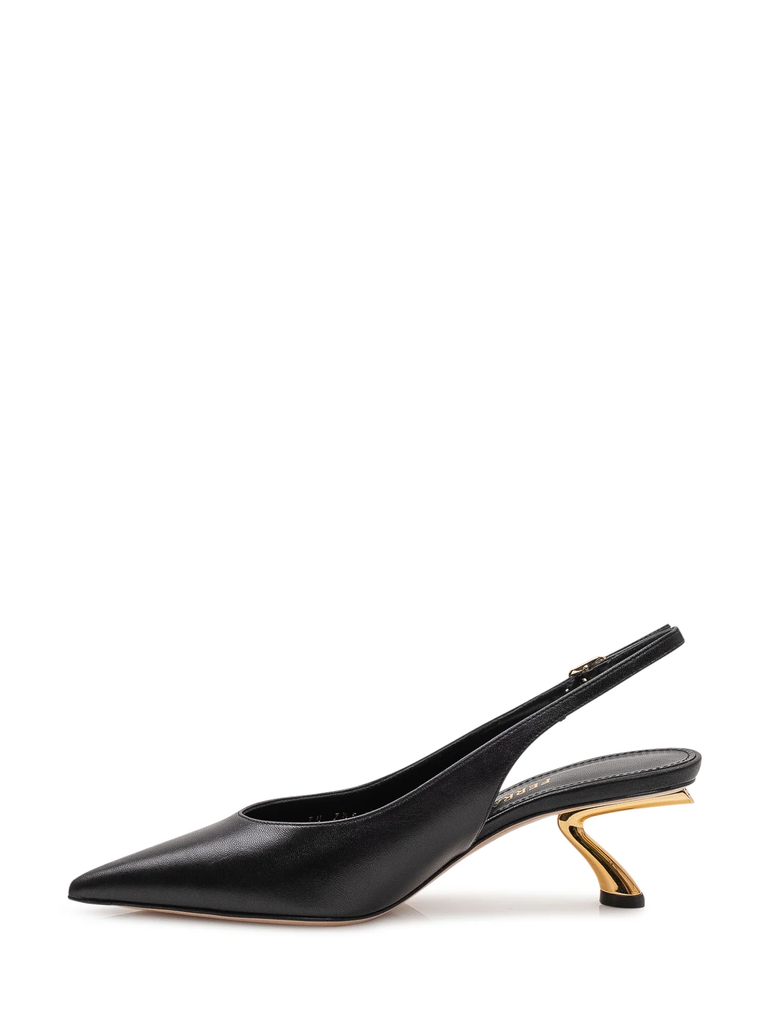 Ferragamo Sleek Slingback Heels with Sculpted Heel - Image 4