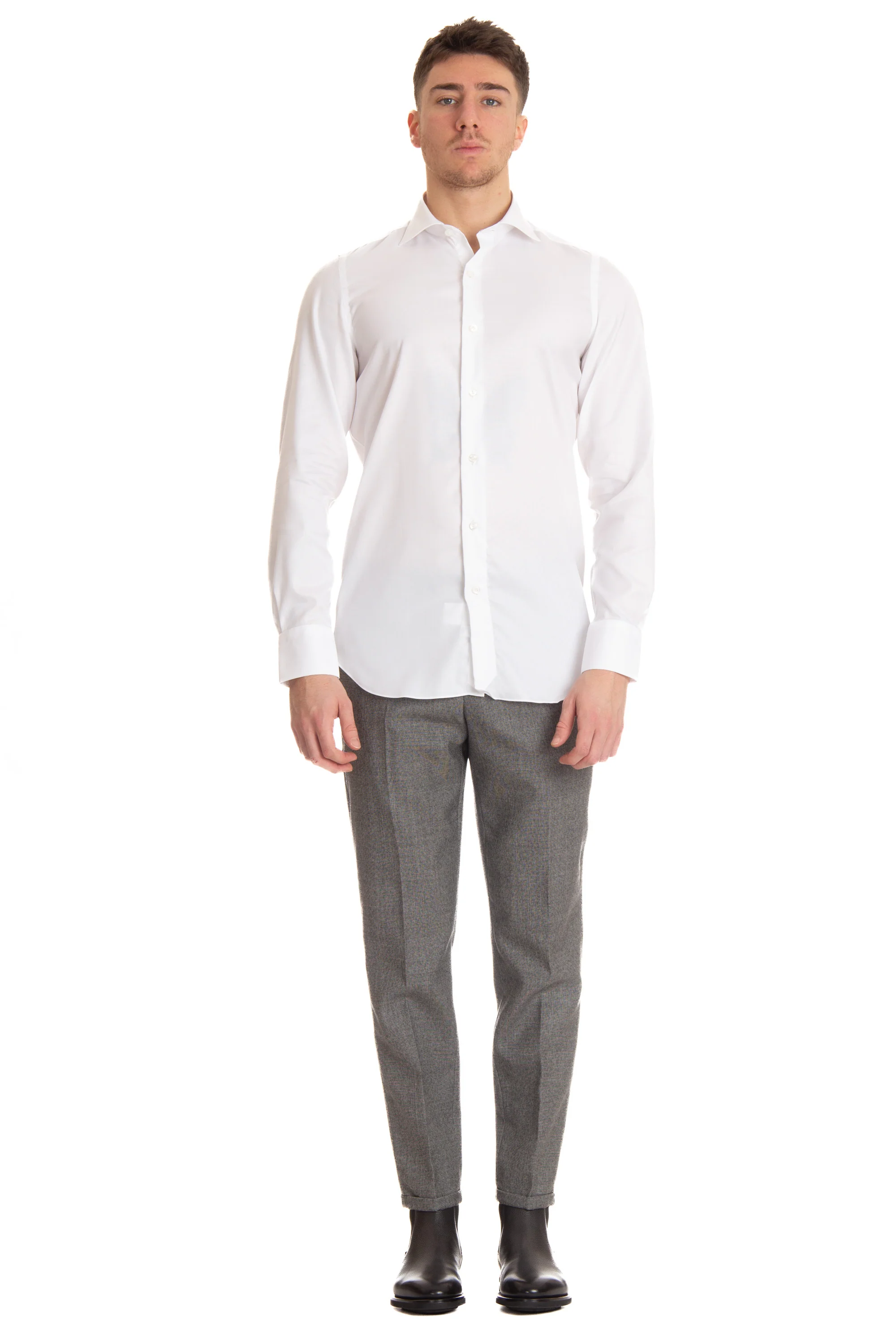 Finamore Mini Classic Button-Up Shirt for Men