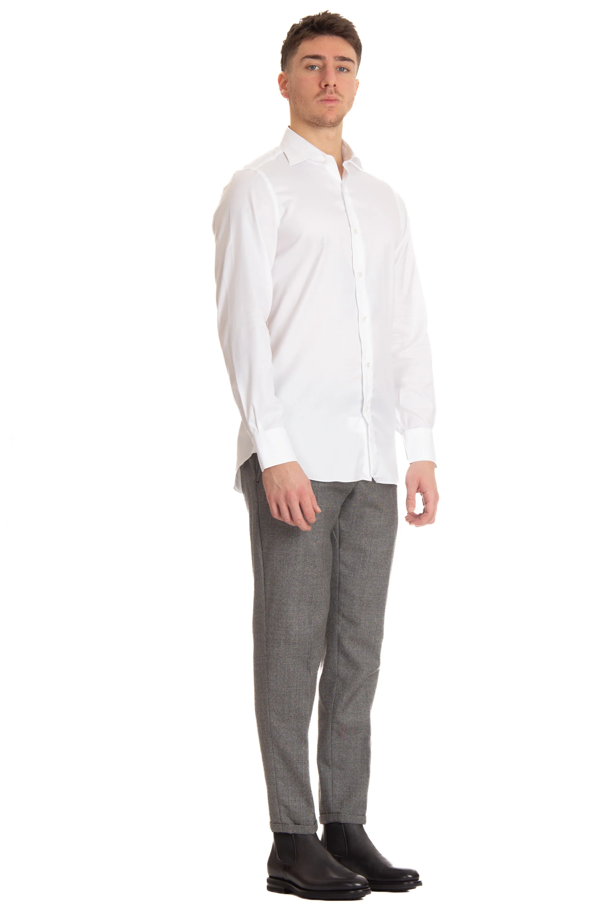 Finamore Mini Classic Button-Up Shirt for Men - Image 2