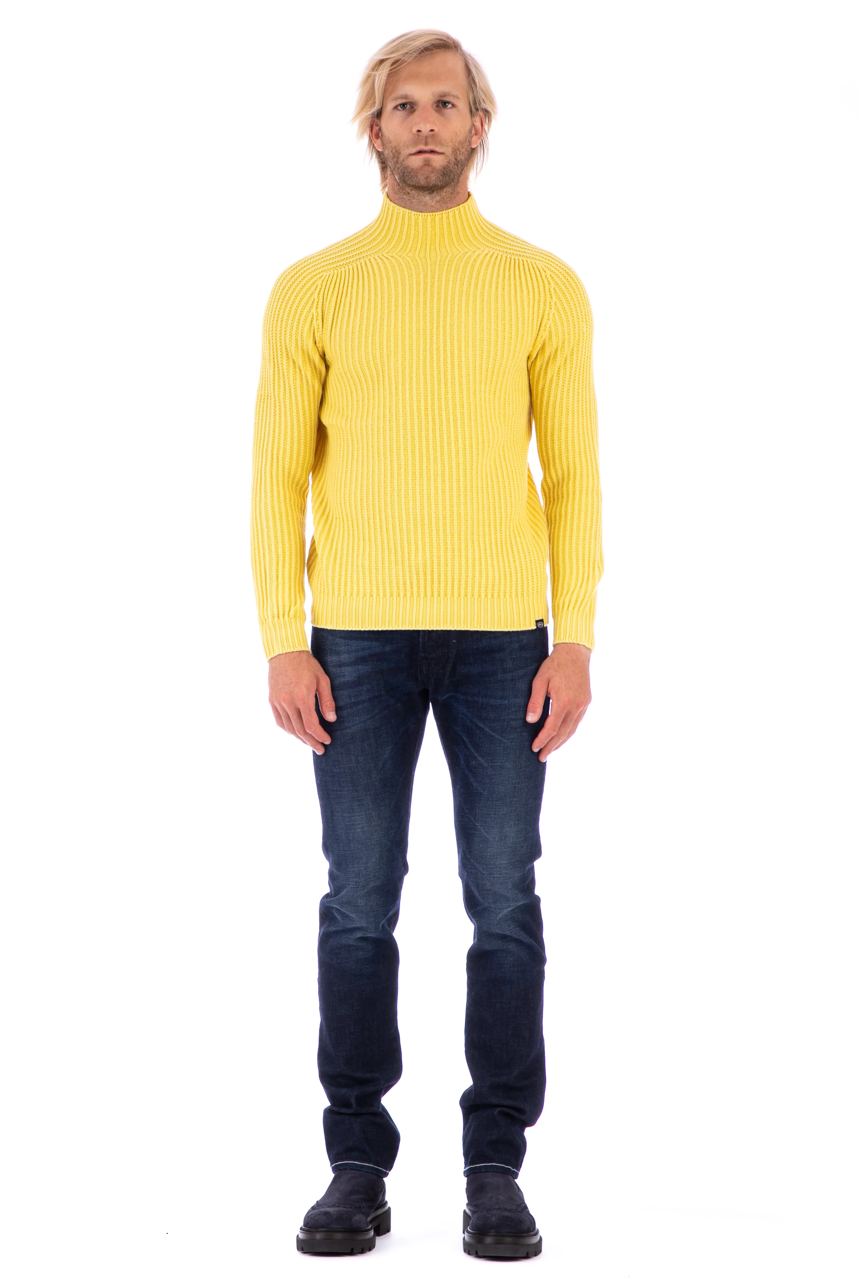 Fly3 Reversible Soft English Rib Wool Sweater