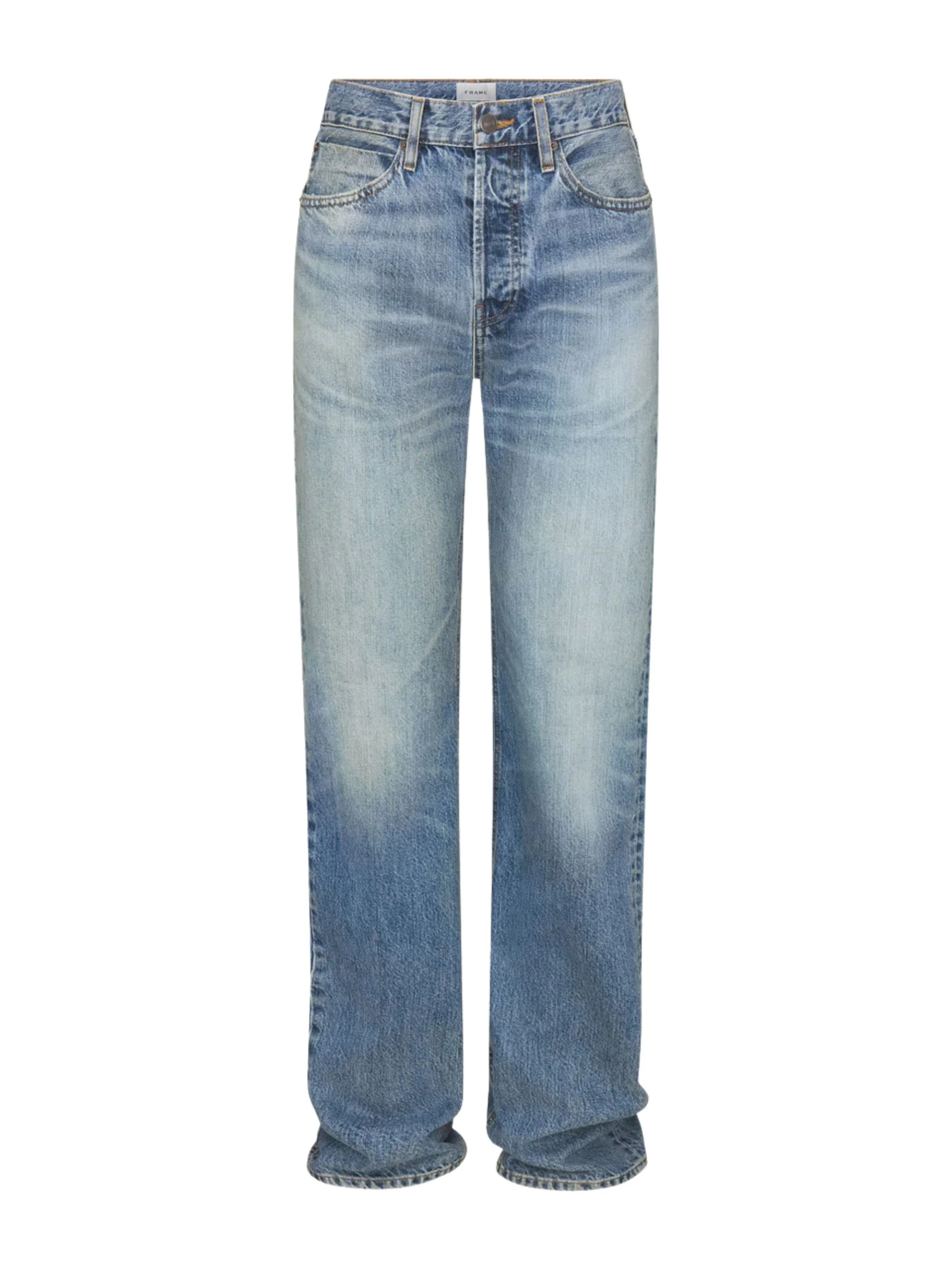 Frame High Waist Straight Leg Jeans