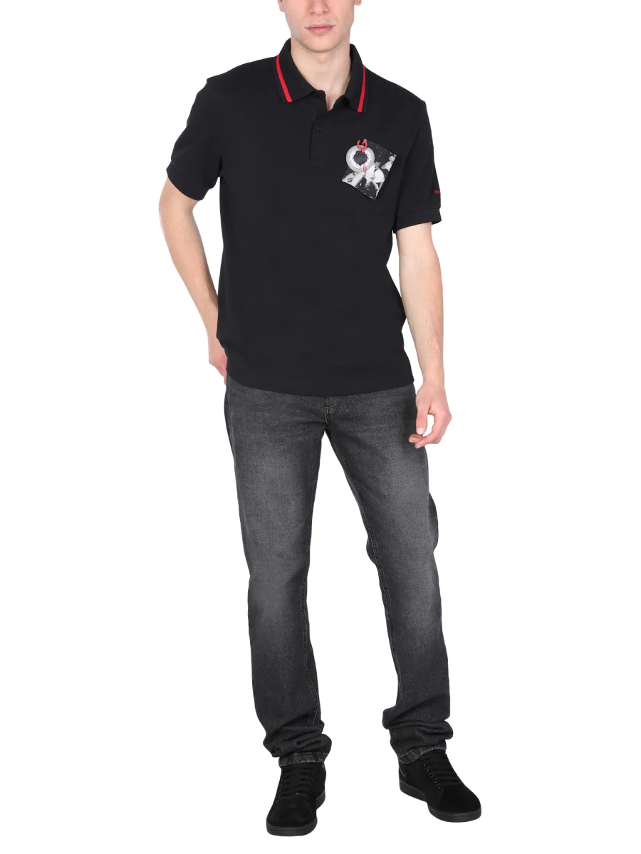 FRED PERRY X RAF SIMONS Regular Fit Polo - Image 2