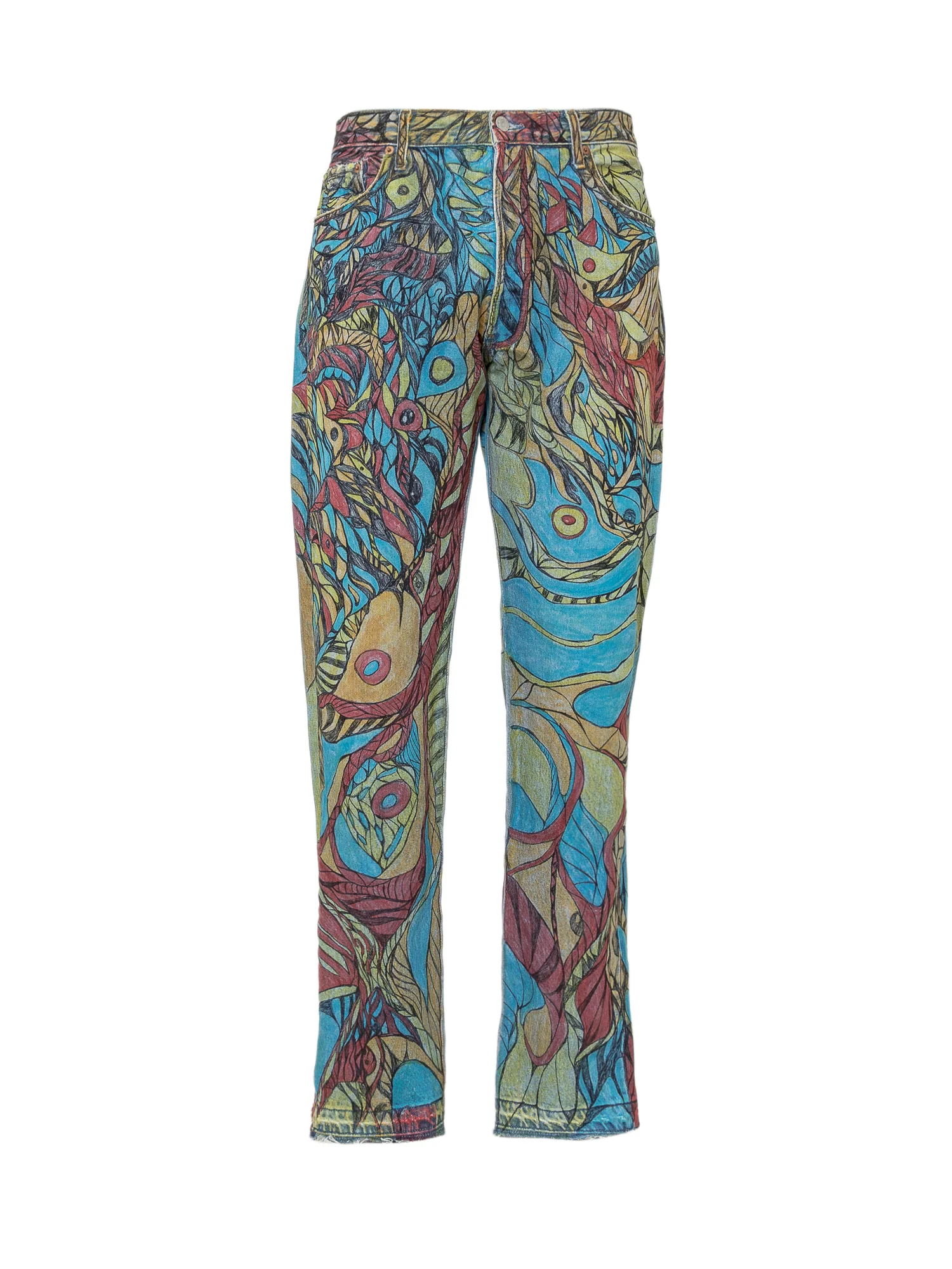Gallery Dept. Painted Denim Overalls