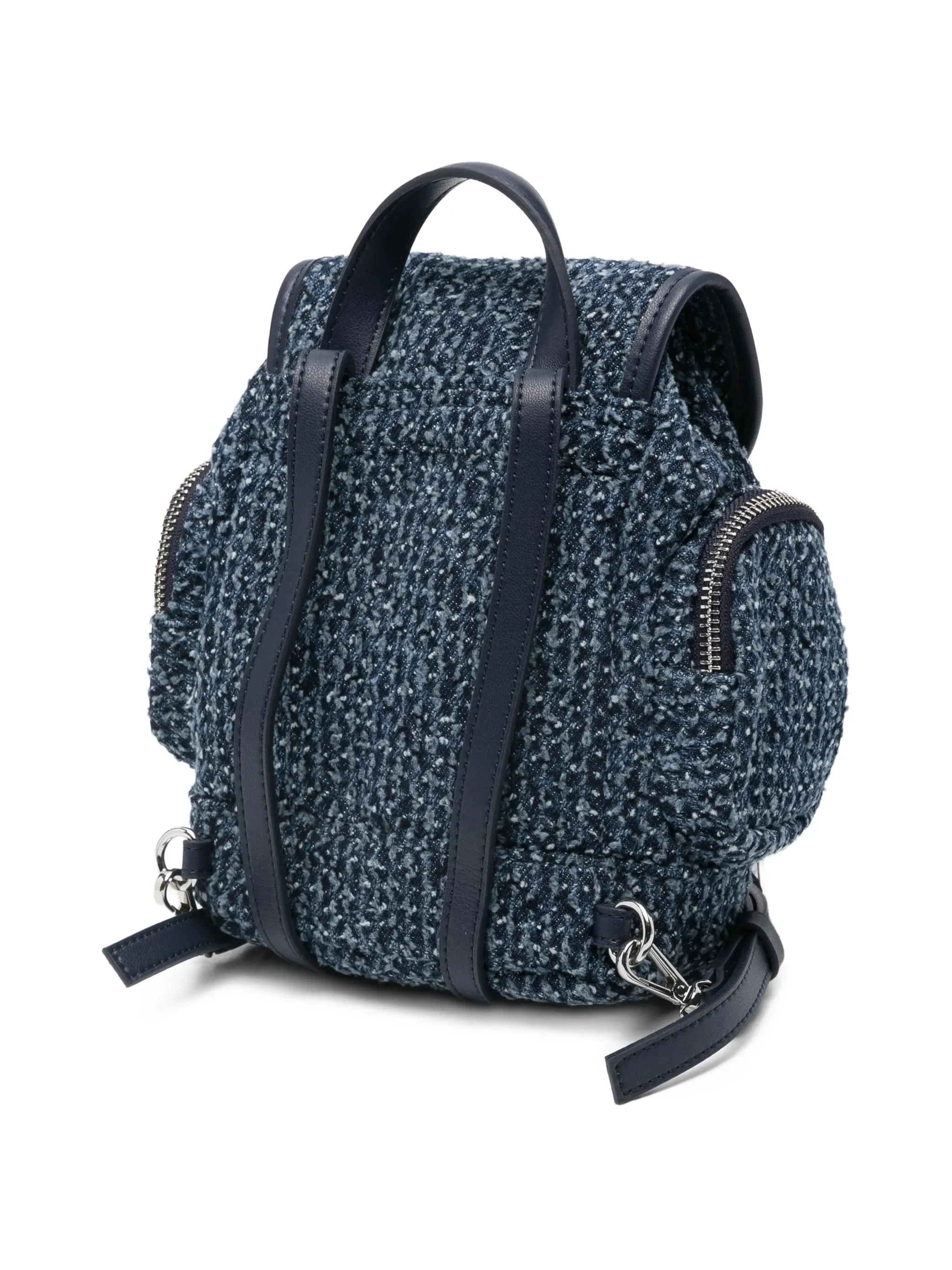 Ganni Adjustable Buckle Mini Backpack with Removable Shoulder Straps - Image 3