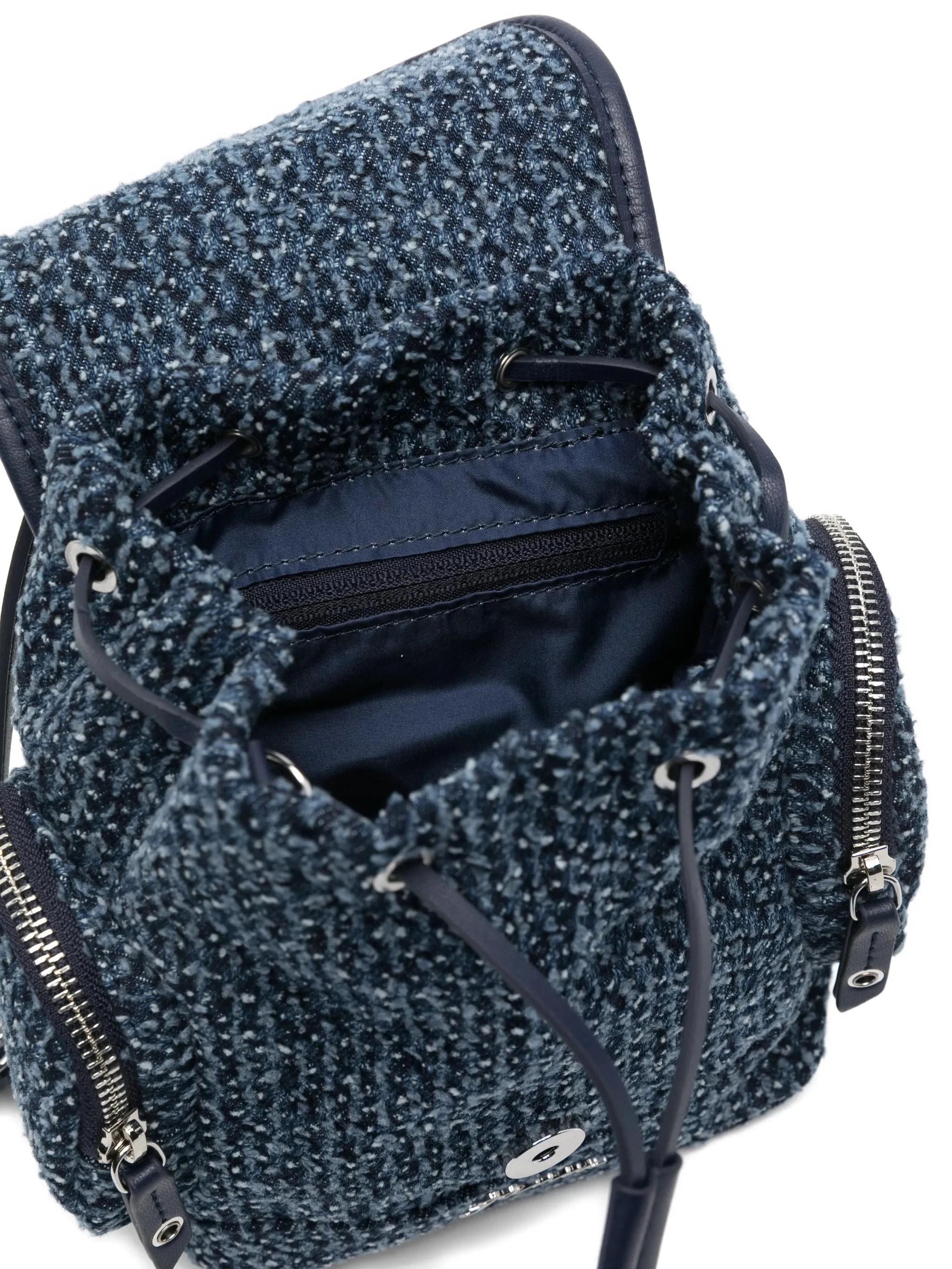 Ganni Adjustable Buckle Mini Backpack with Removable Shoulder Straps - Image 5