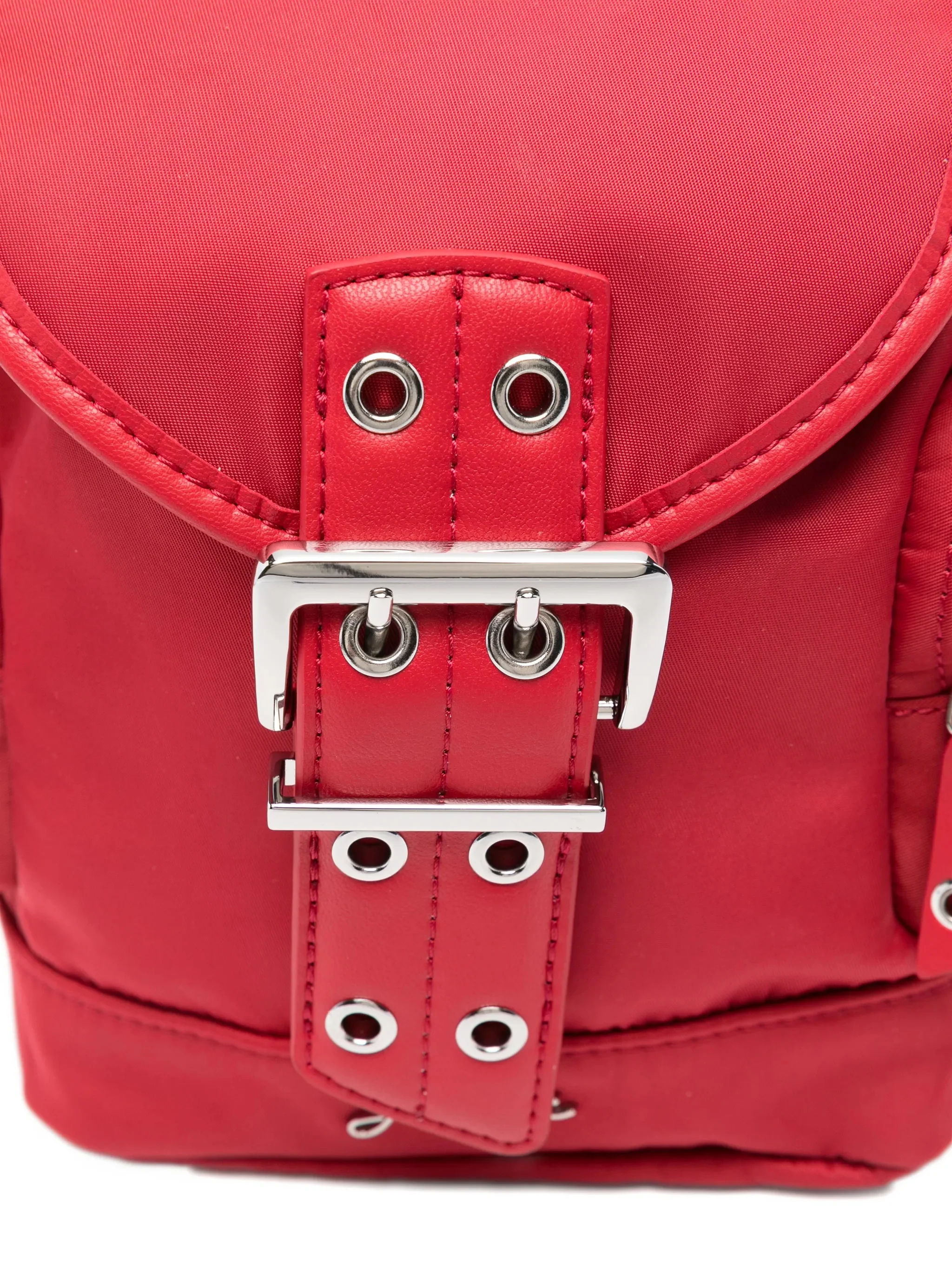 Ganni Adjustable Nylon Backpack with Zip Pockets and Removable Straps - Image 4