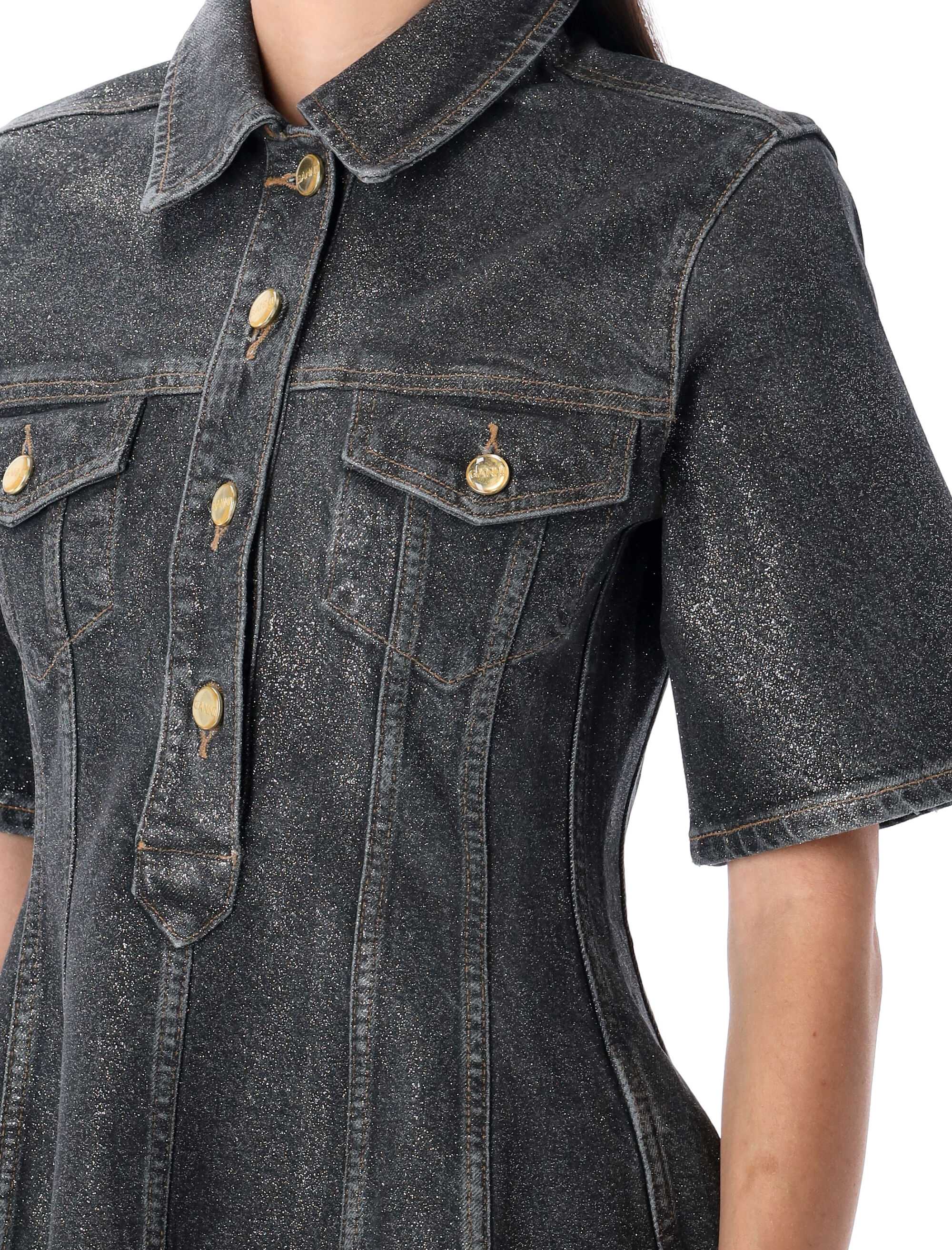 Ganni Chic Mini Dress for Women - FW25 Collection - Image 3