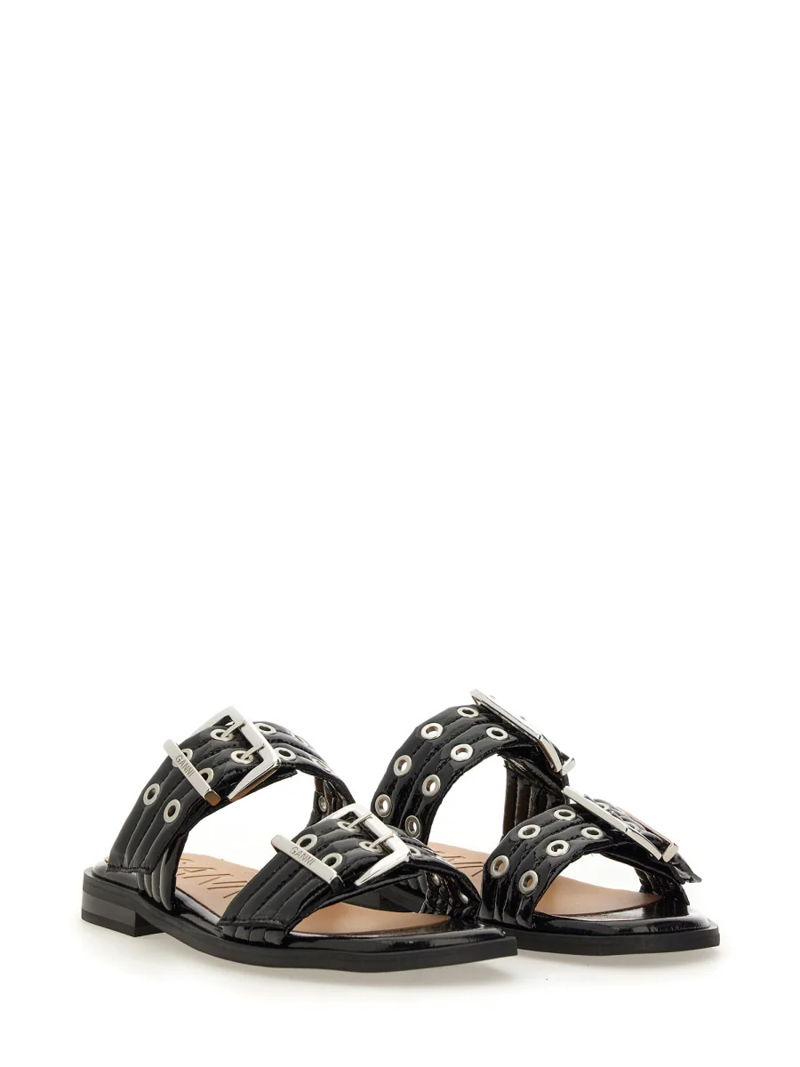 Ganni Chic Sandals with Buckle for Women - SS26 Collection - Image 3