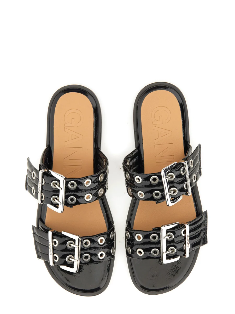 Ganni Chic Sandals with Buckle for Women - SS26 Collection - Image 6