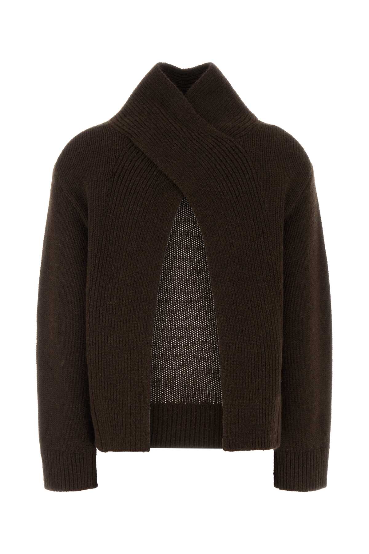 GANNI Chunky Yak Mix Open Back Pullover - Image 2
