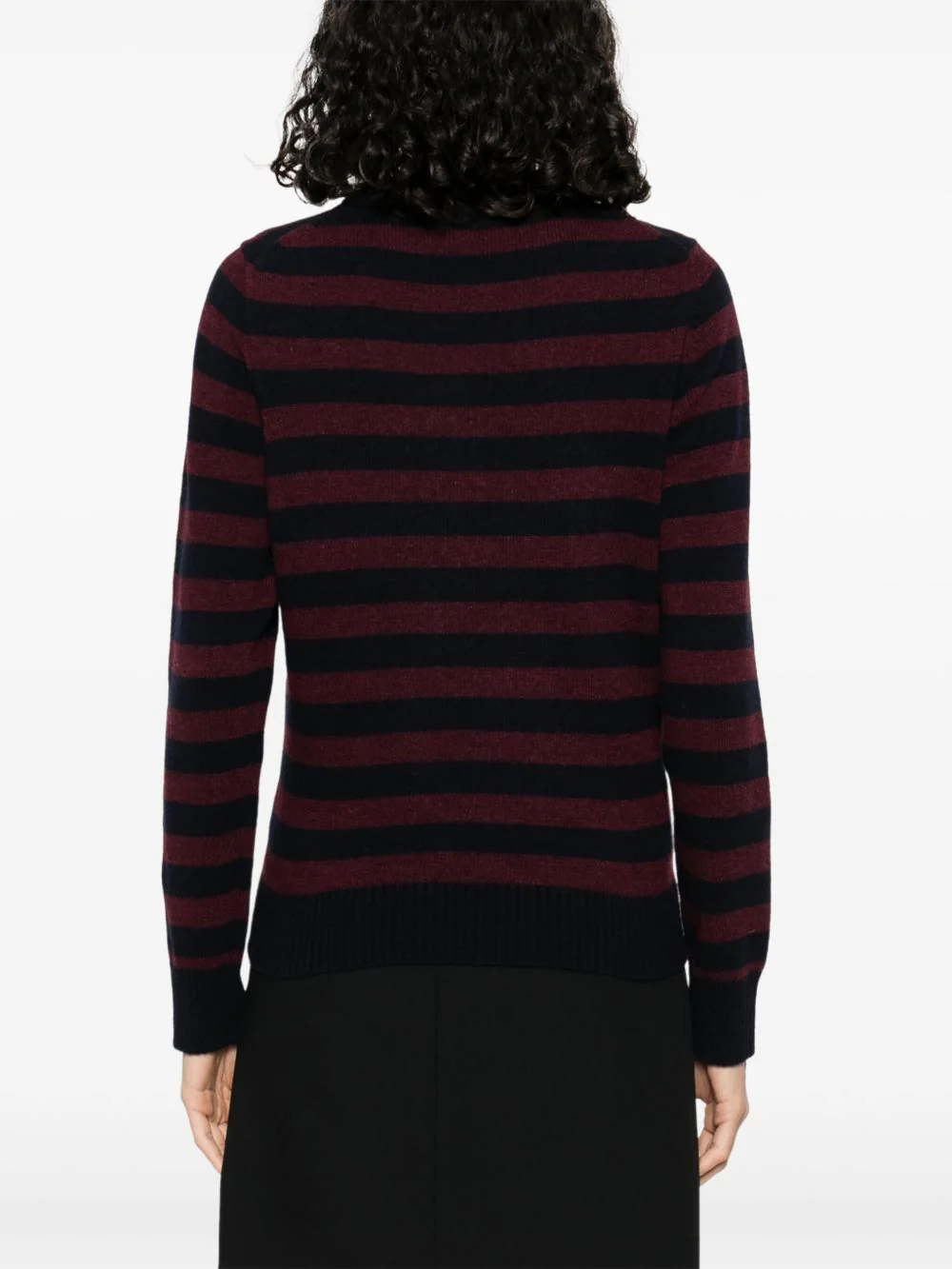 Ganni Contrast Logo Wool Blend Sweater - Image 4