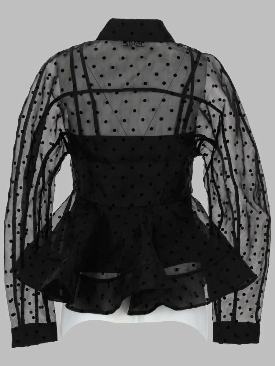Ganni Eco-Friendly Button-Up Mini Shirt - Image 2